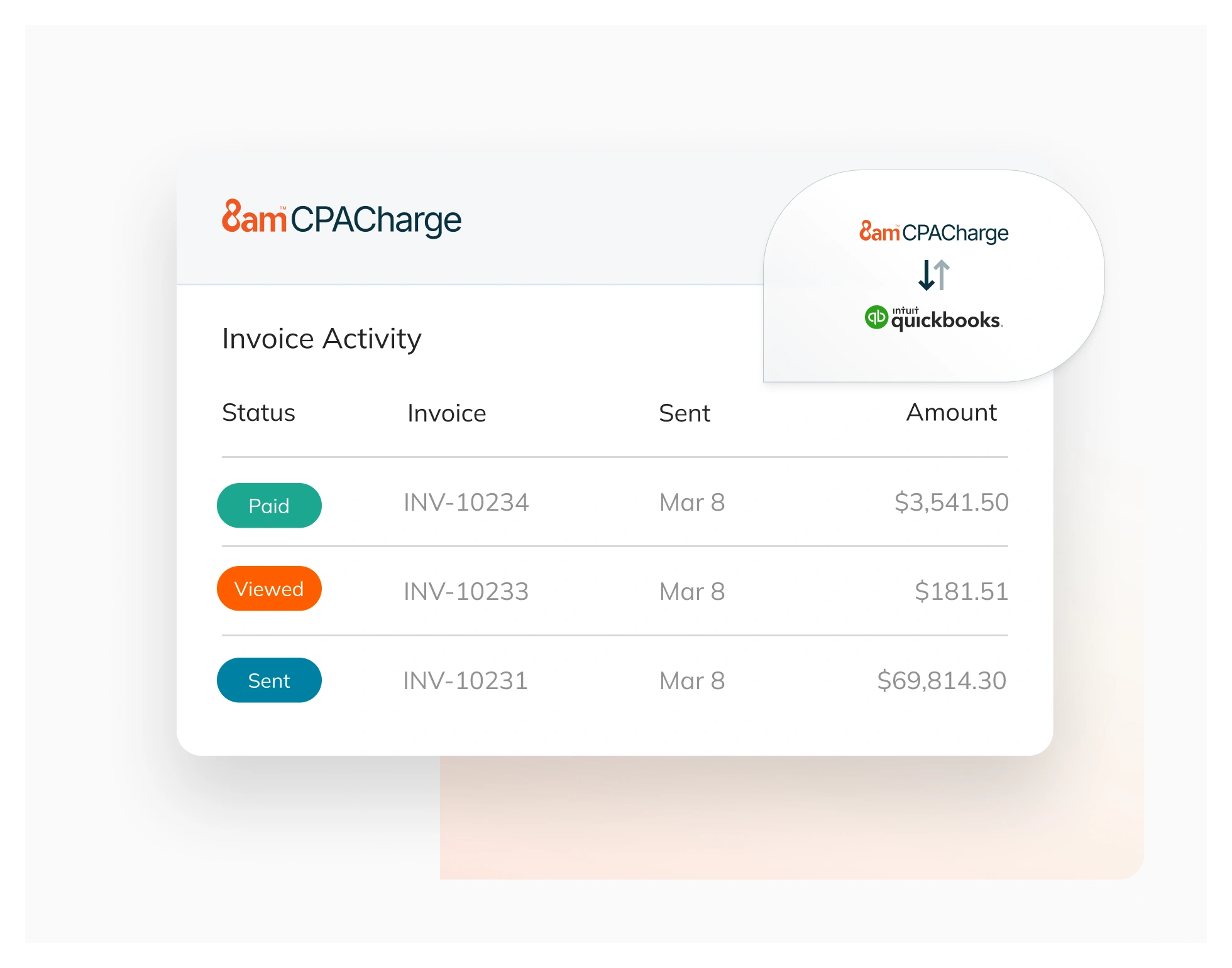 Invoice tracking product graphic 