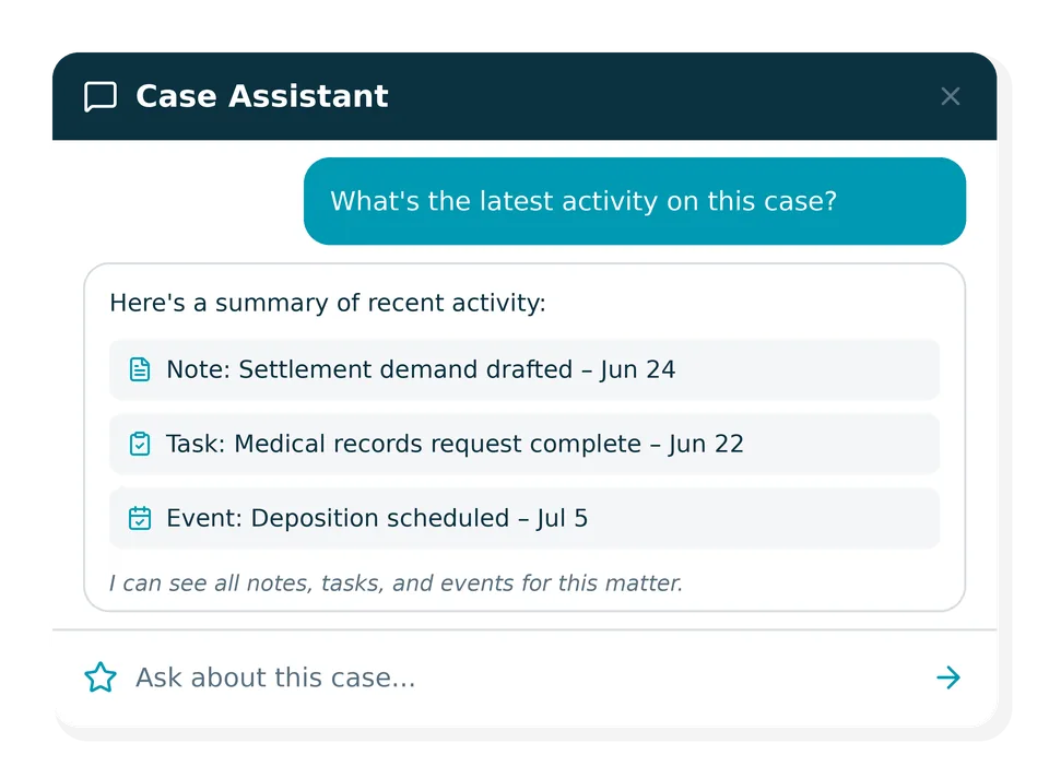 8am IQ assistant UI with notes tasks and events