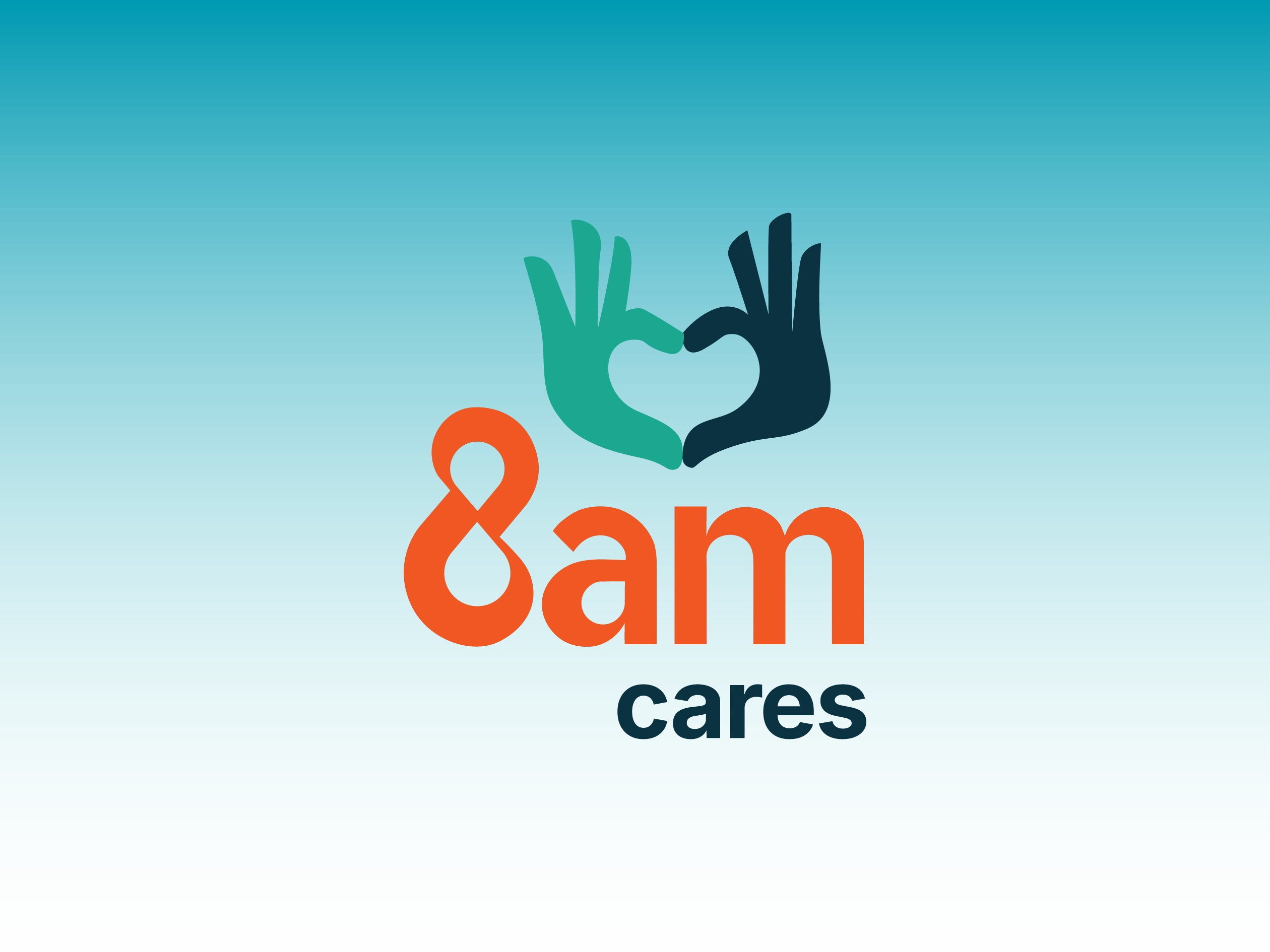 8am cares logo