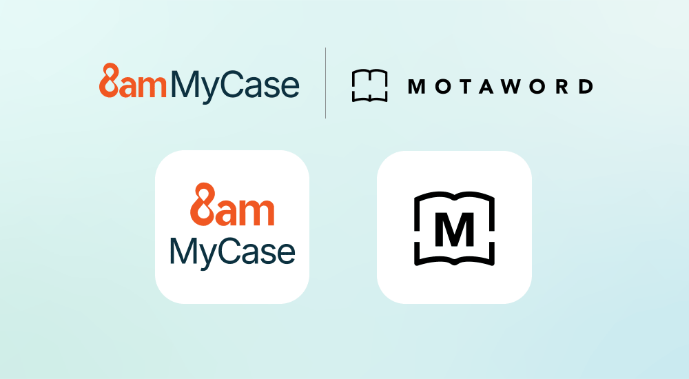 MyCase and MotaWord Logos
