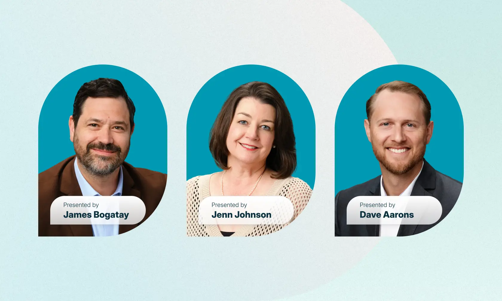 James Bogatay, Jenn Johnson, and Dave Aarons