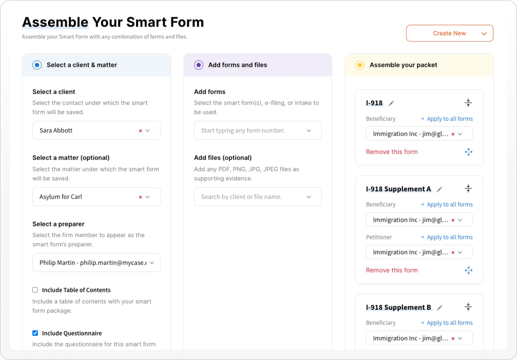 8am DocketWise user interface