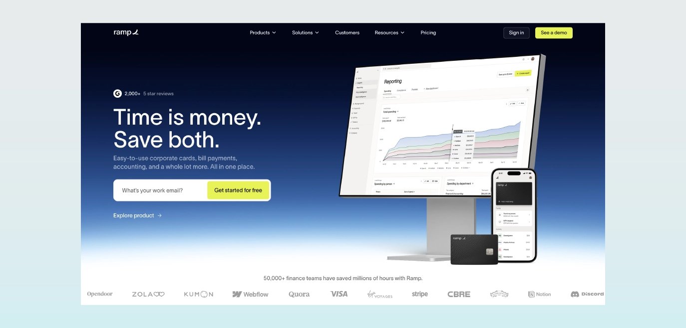 Ramp home page