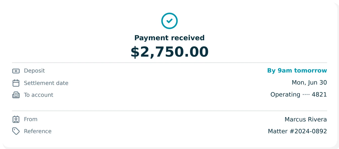 Next day payments image