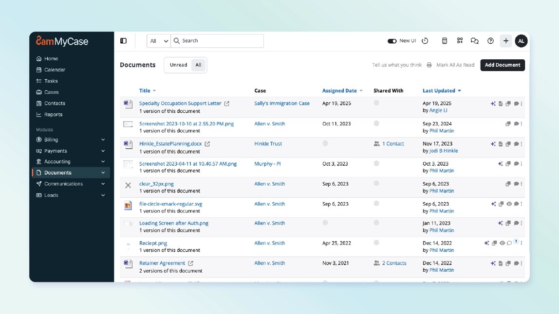 MyCase screenshot