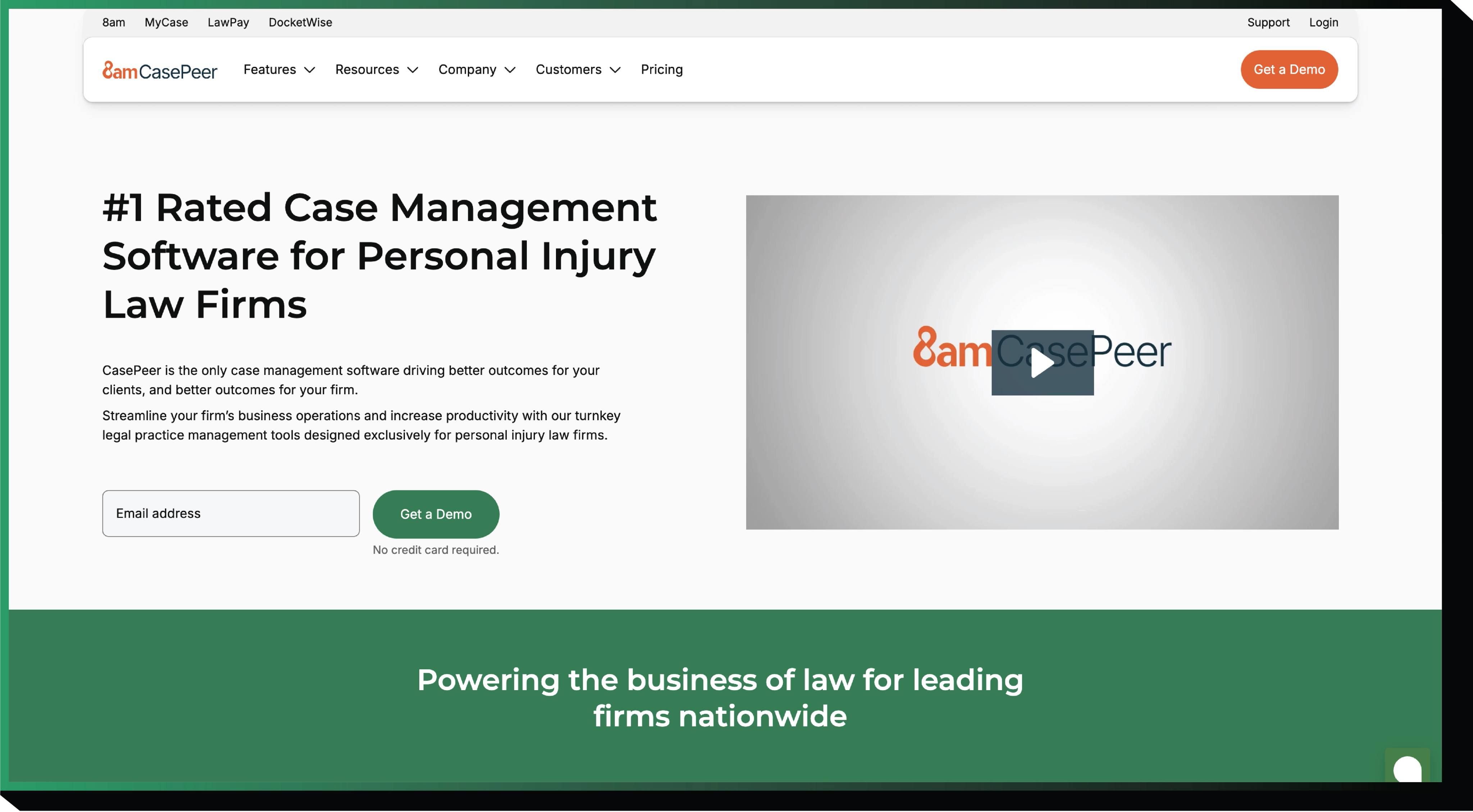 CasePeer home page