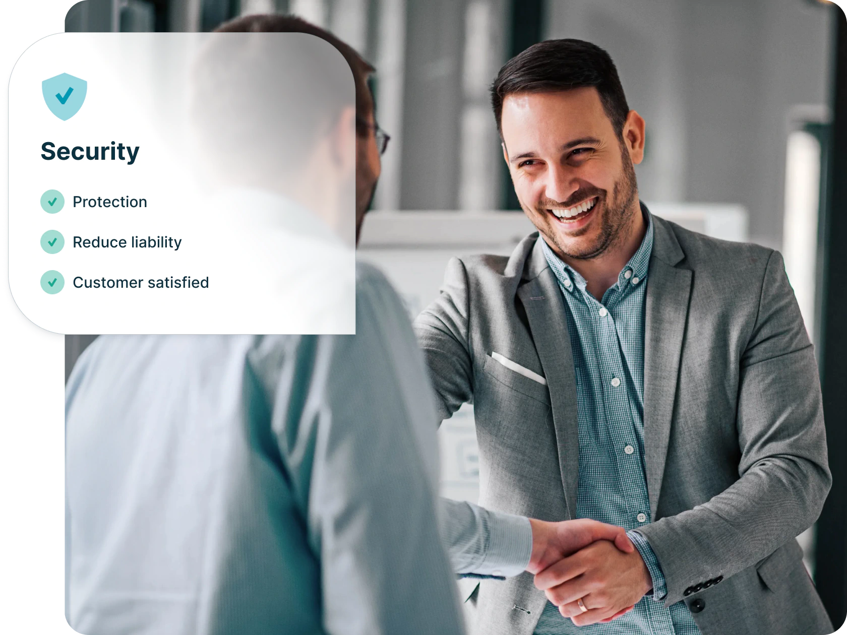 Image of people feeling secure about their payment