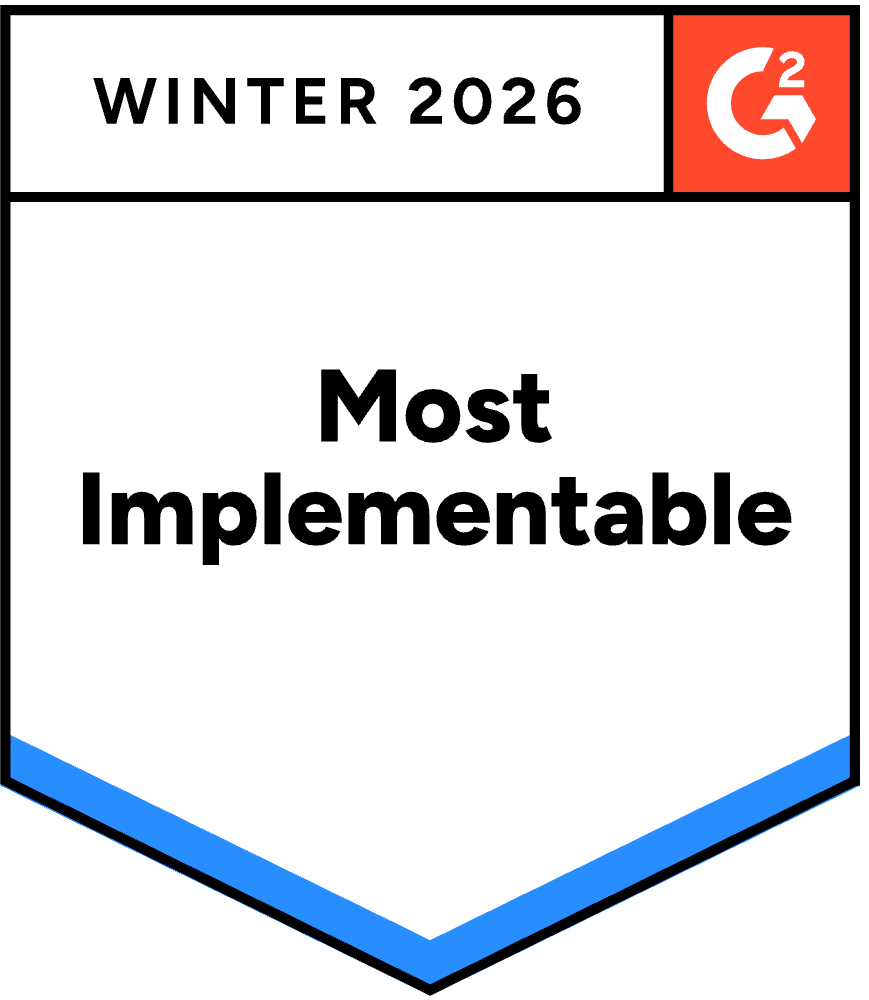 G2 Most Implementable badge