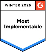G2 Most Implementable badge