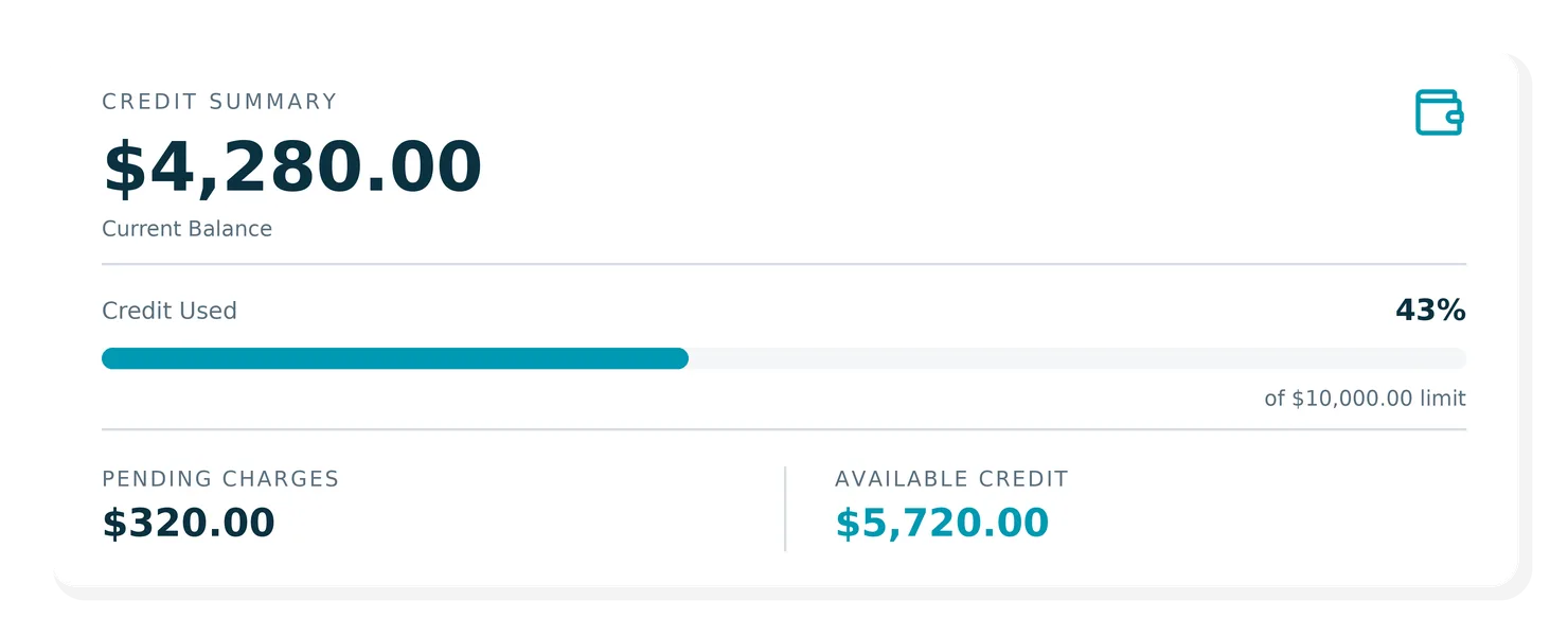 Credit Summary UI 