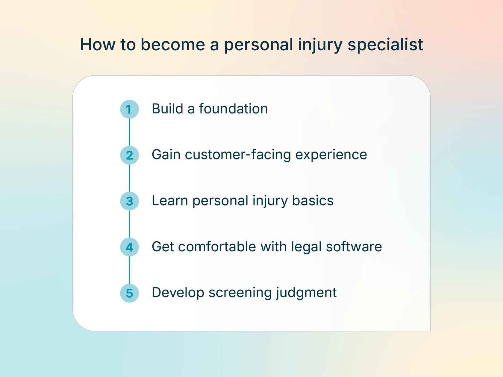 How to become a personal injury specialist 