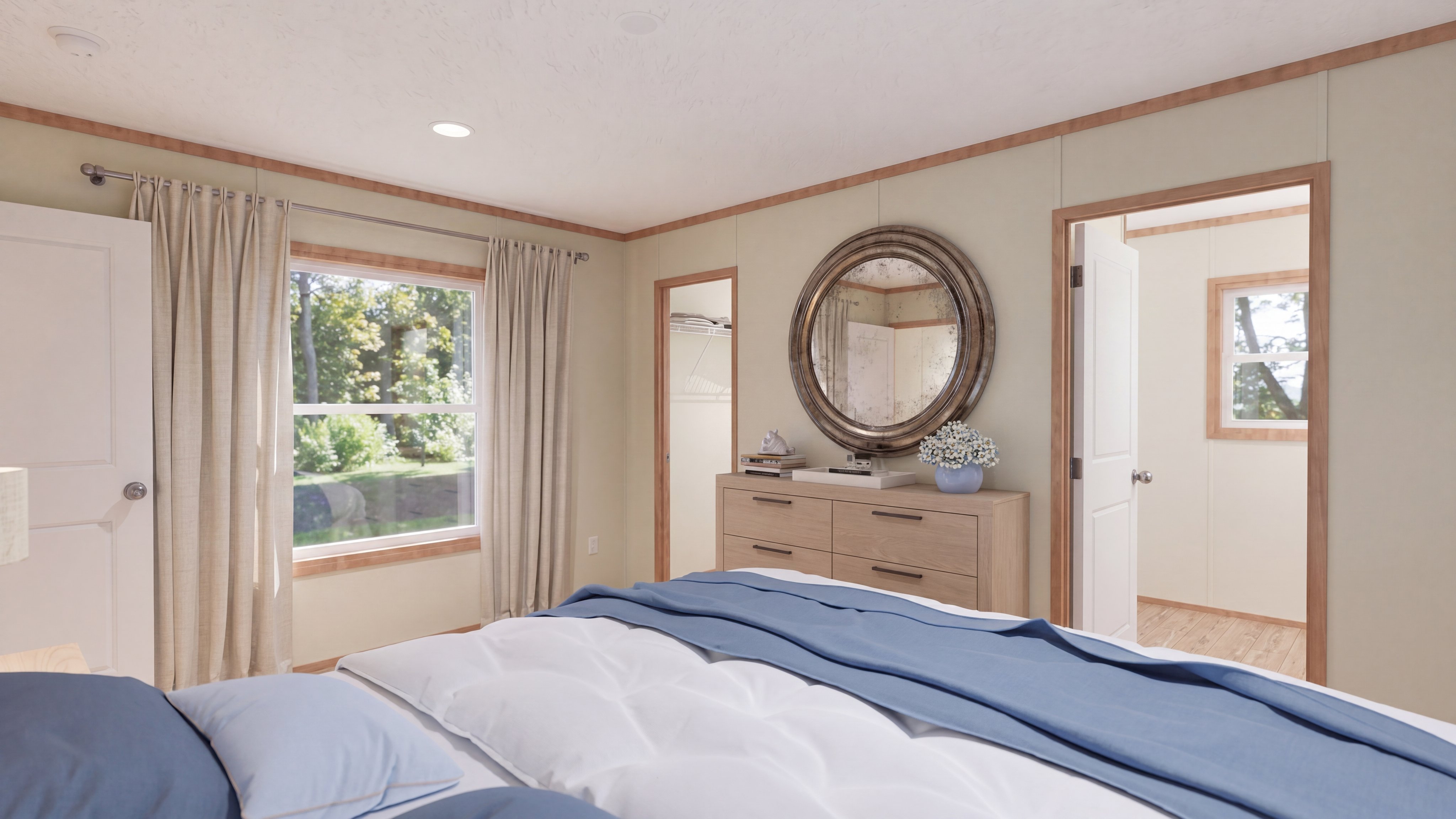 Primary bedroom rendering of the Sydney home.