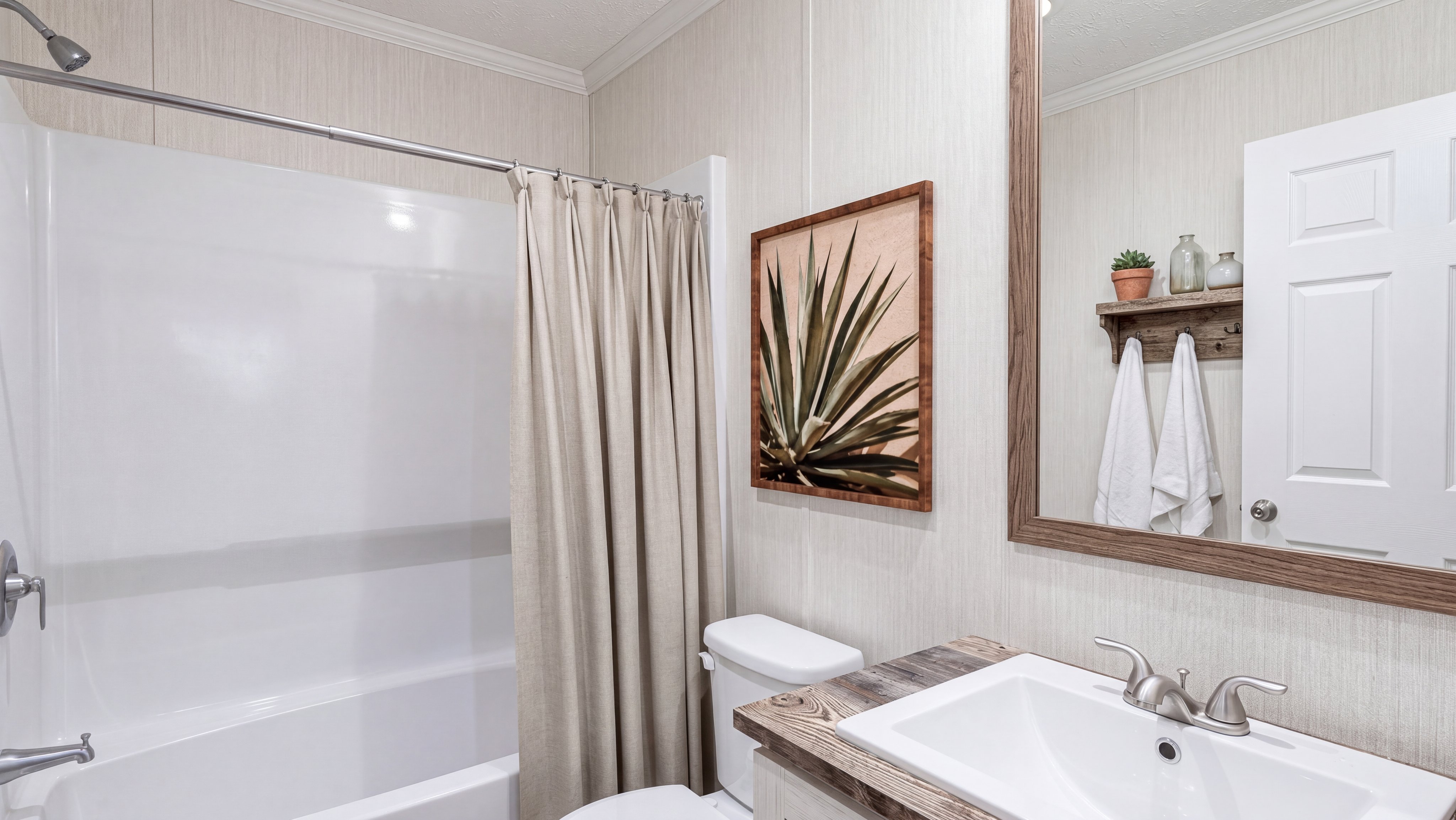 Guest bathroom rendering of the The Lodge home.