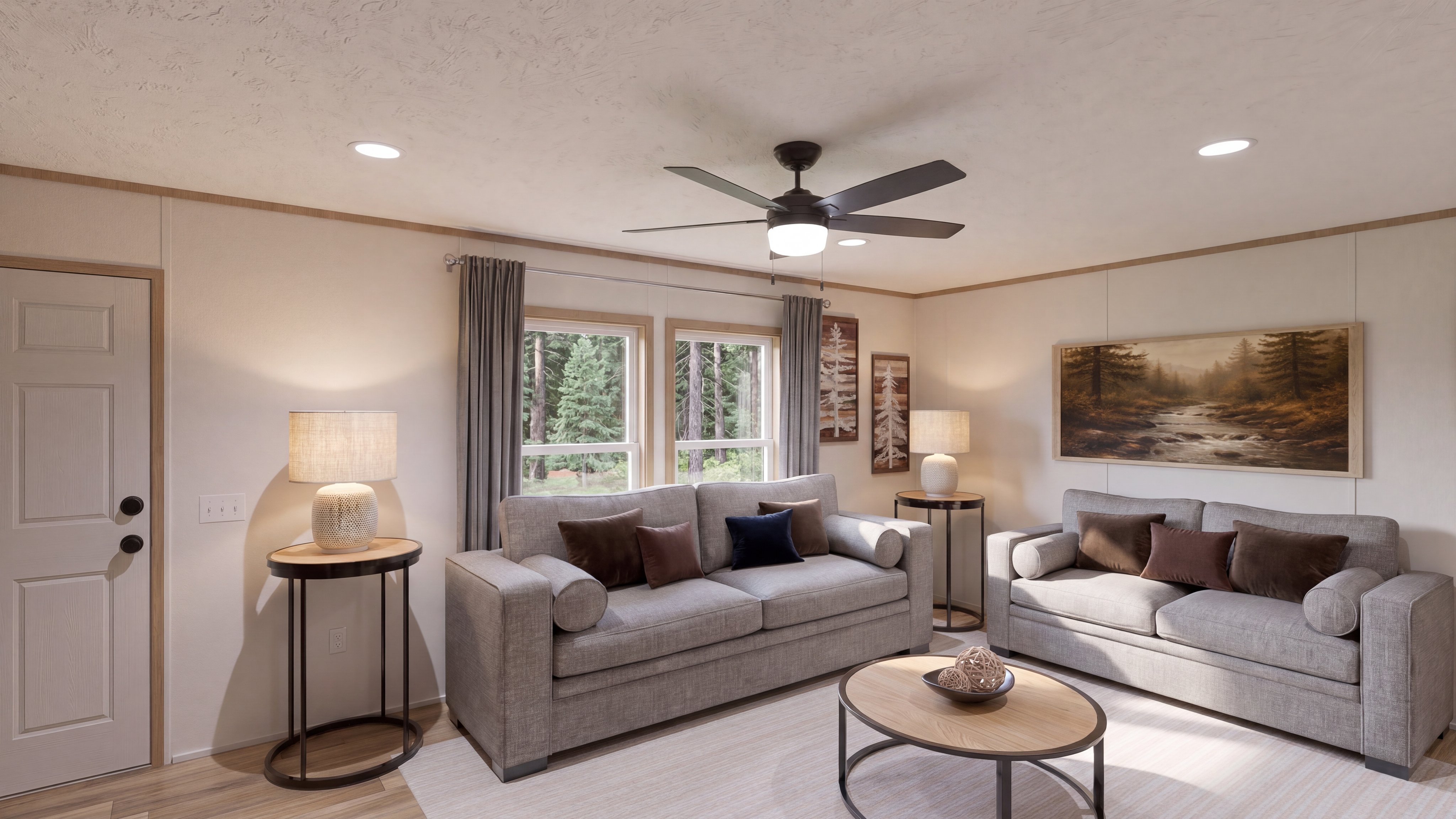 Living room rendering of the Anatolia Xl home.