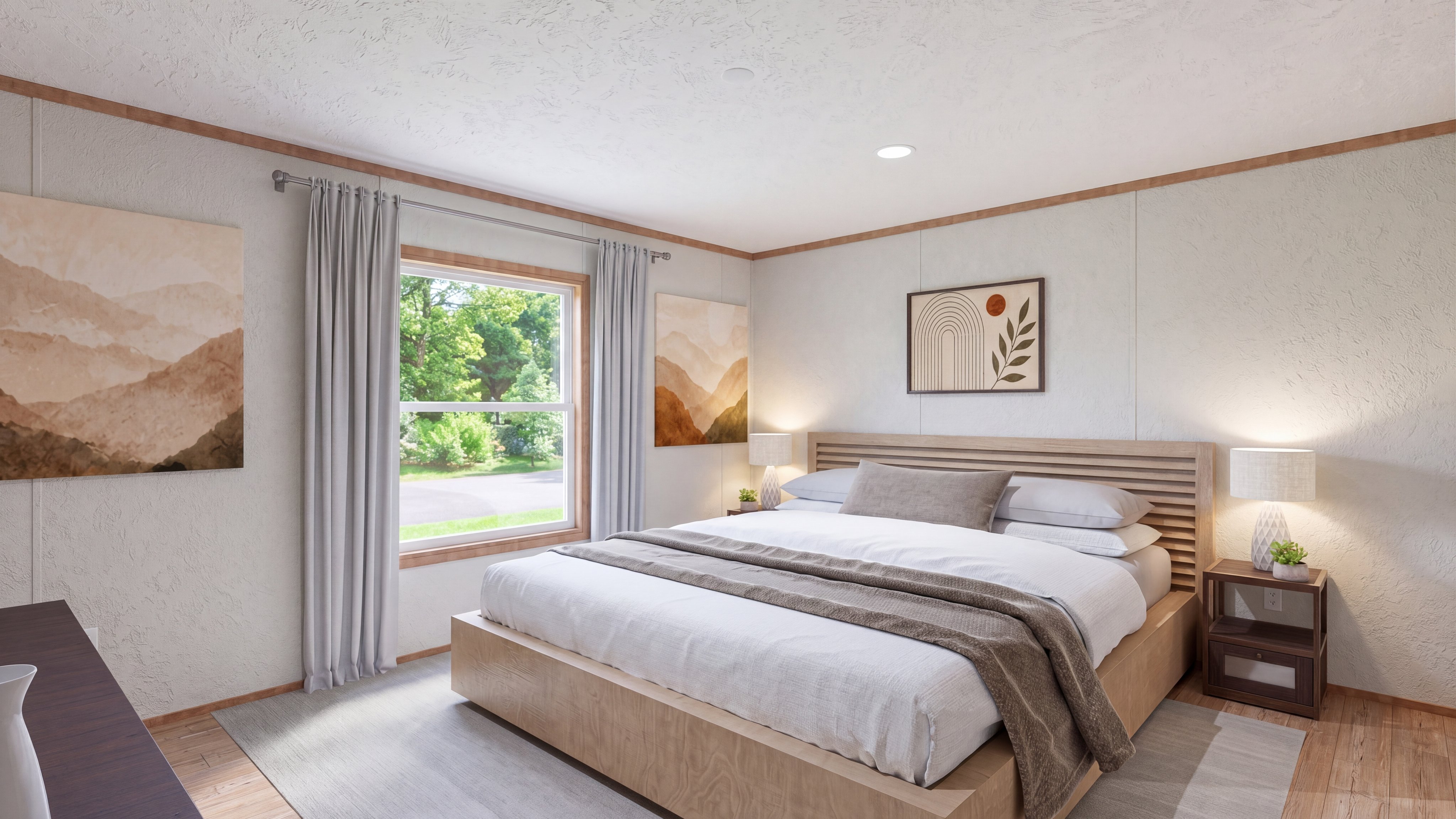 Primary bedroom rendering of the Rio home.