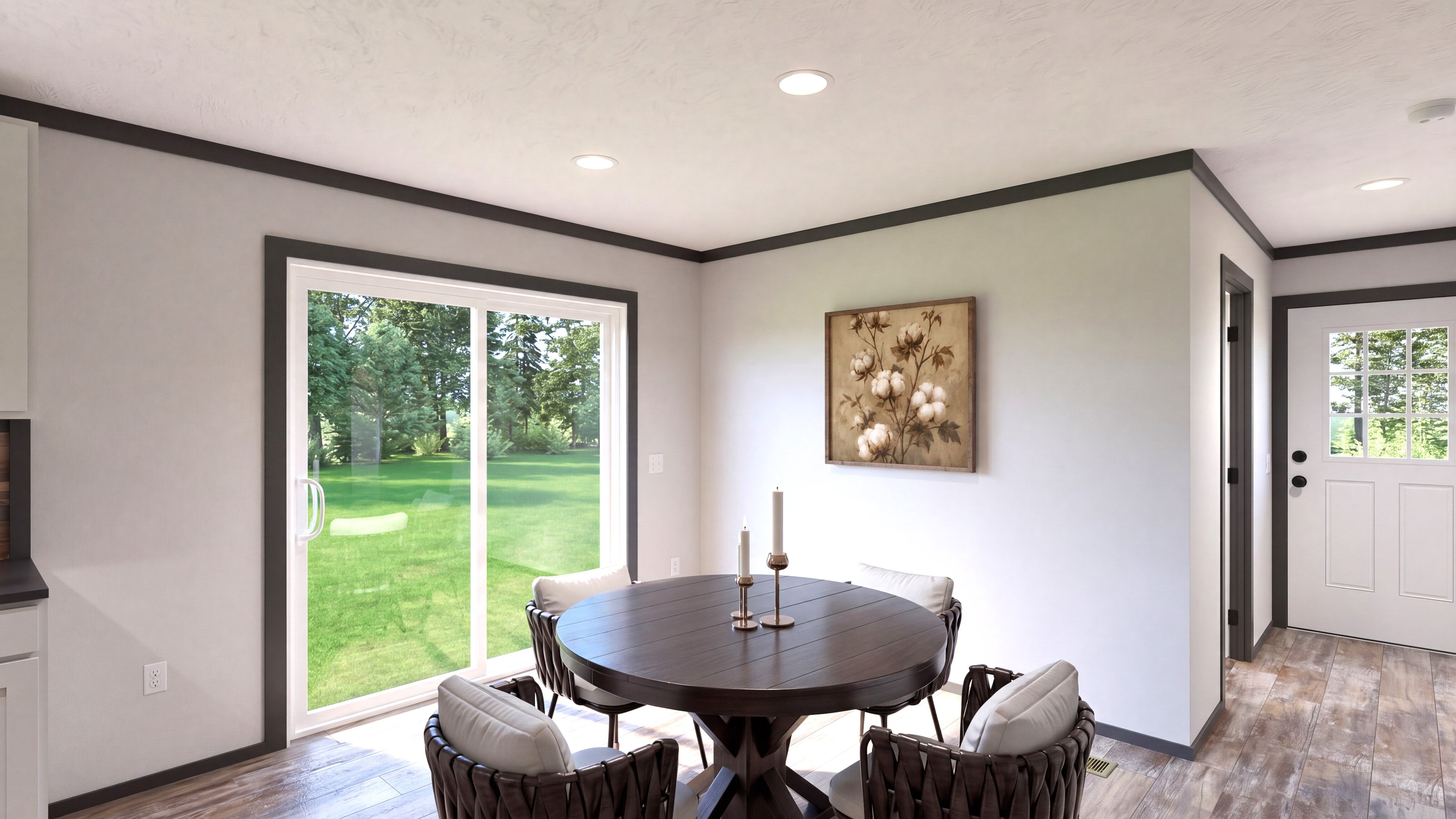 Dining area rendering of the Boujee 56 home.