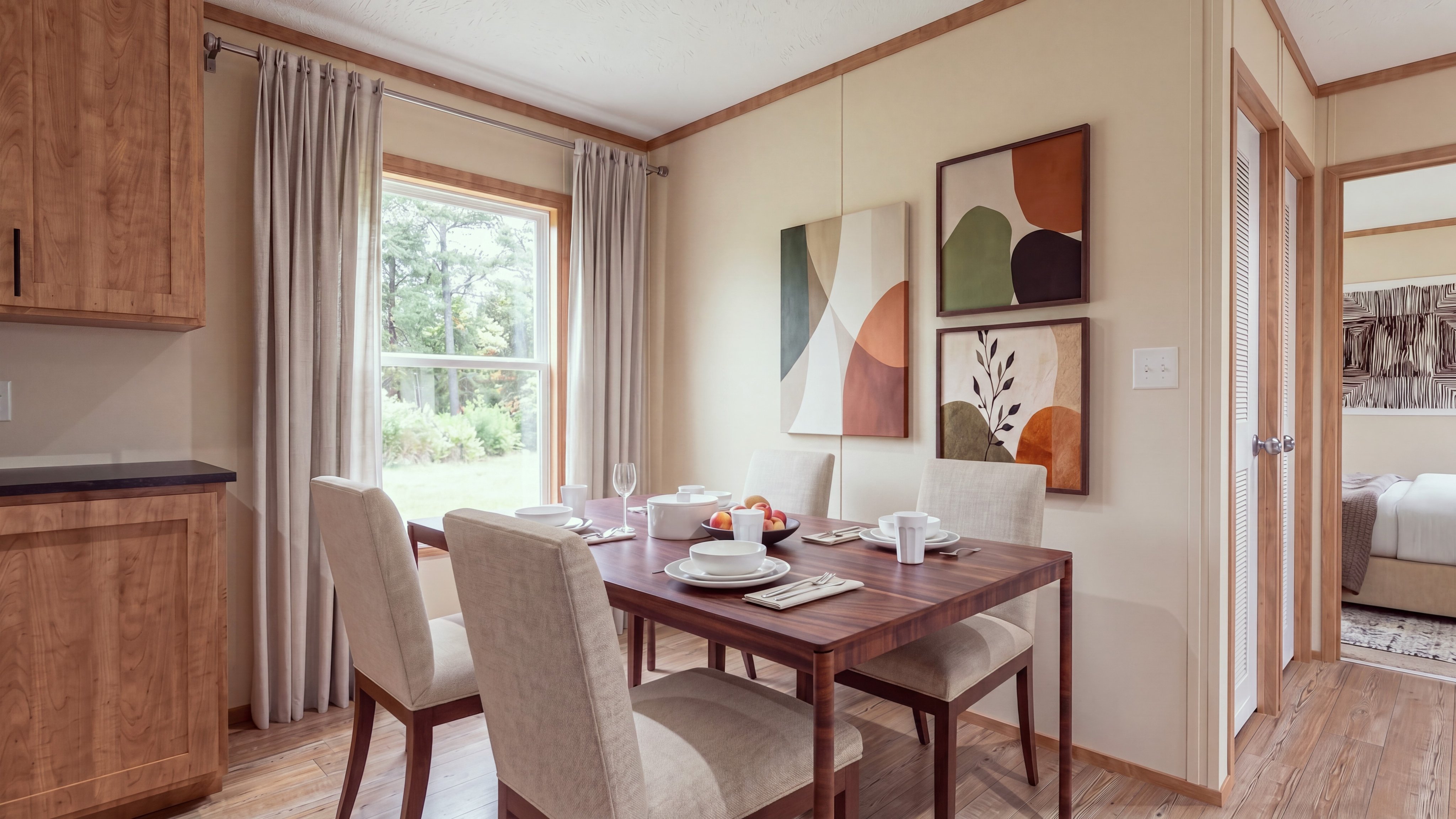 Dining room rendering of the Hudson home.