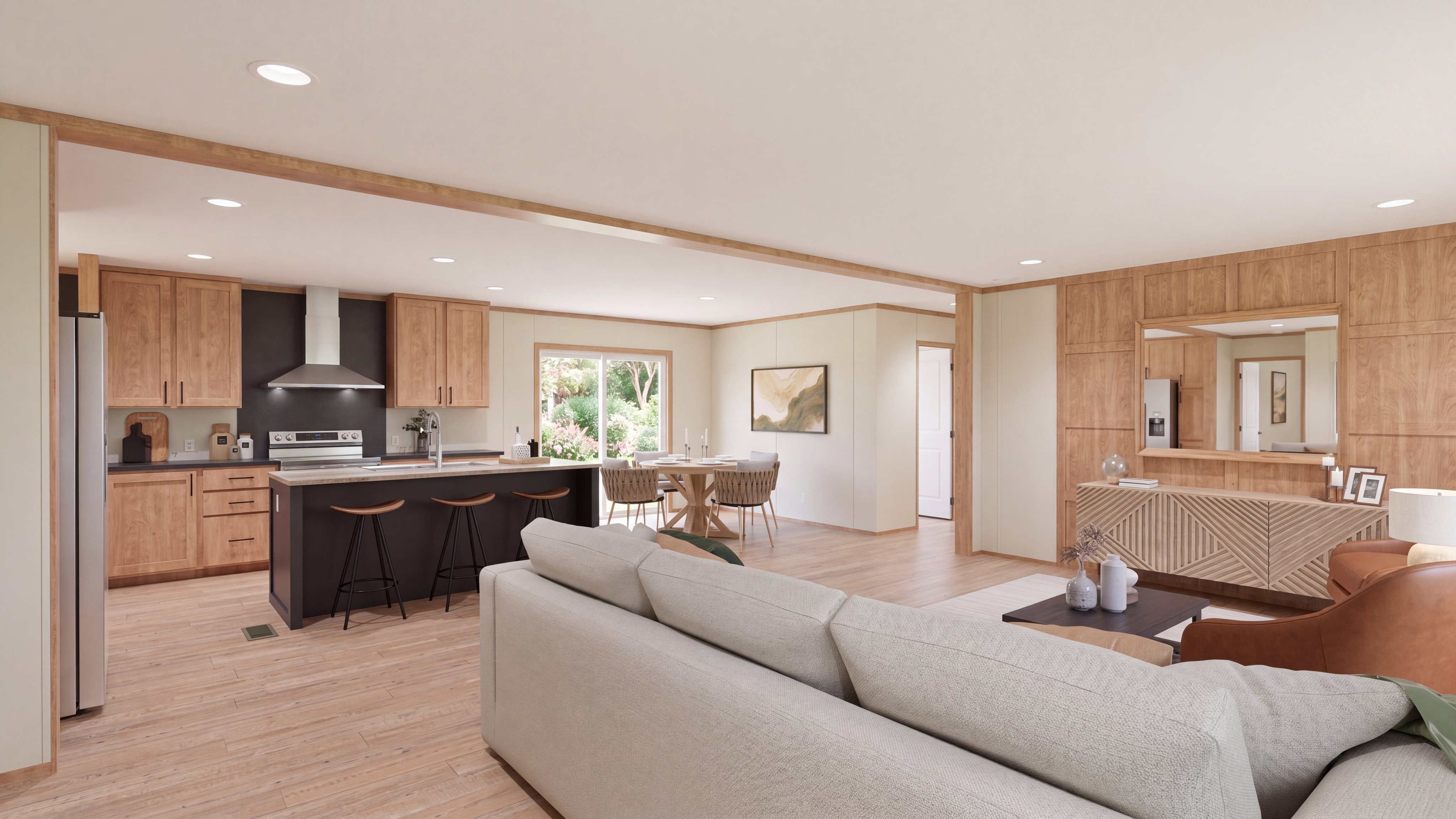 Foyer rendering of the Rio home.