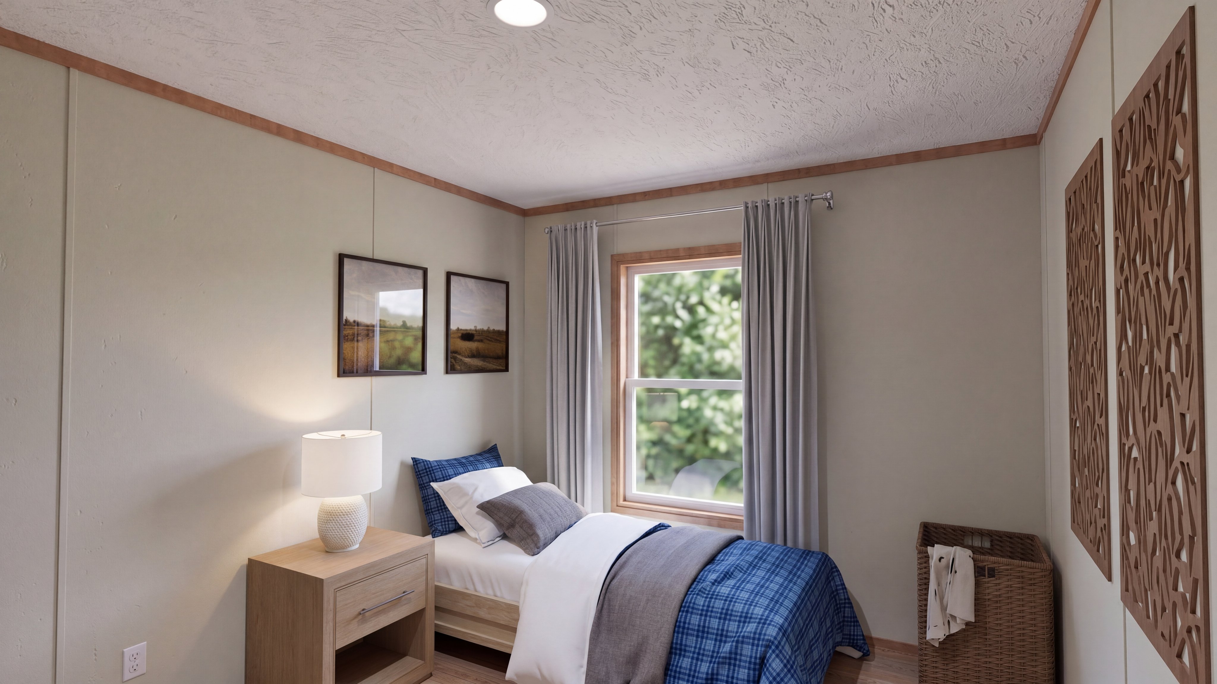 Bedroom rendering of the Explorer home.
