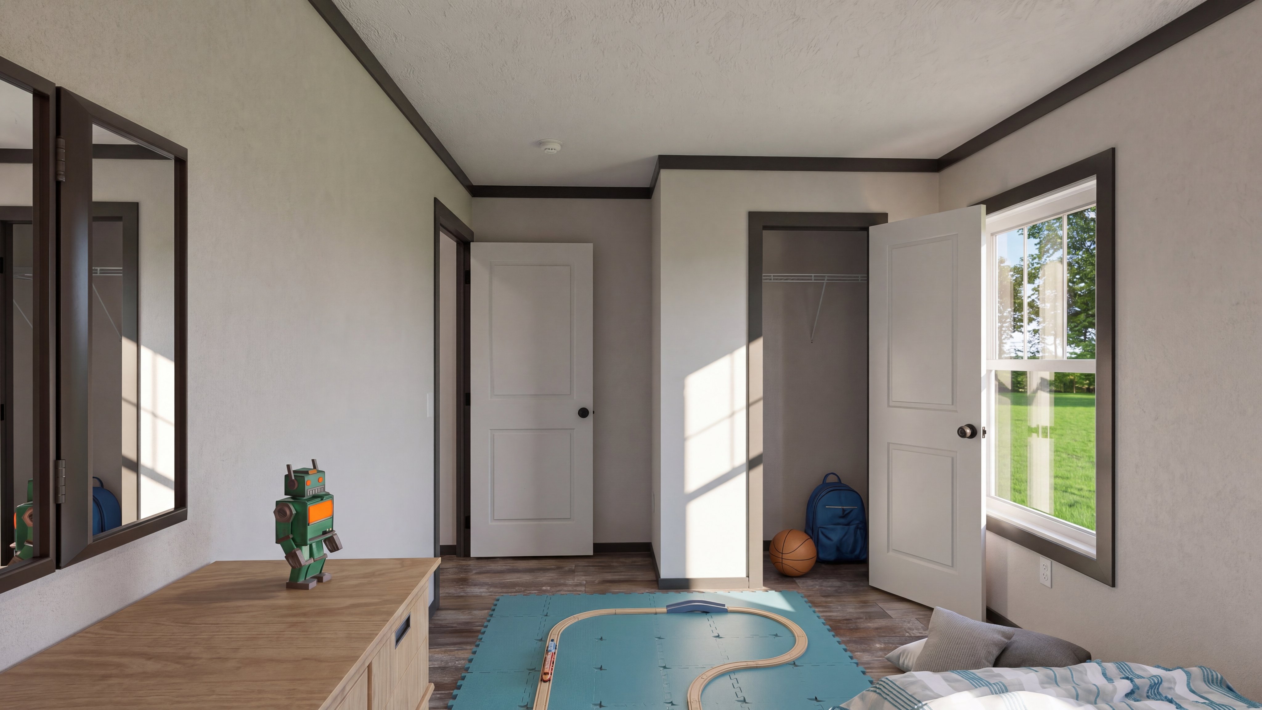 Bedroom rendering of the Baby Boujee home.