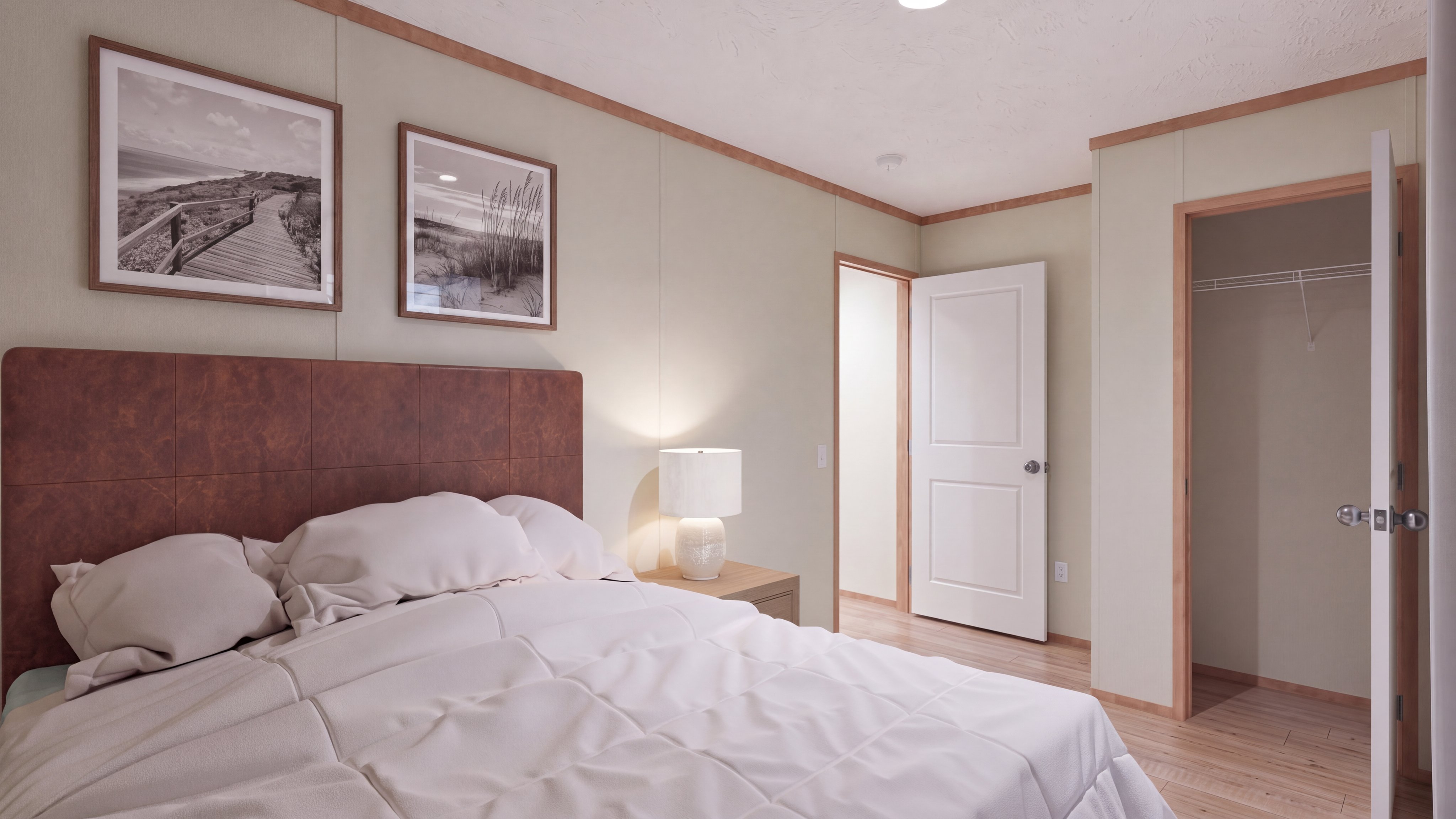 Bedroom rendering of the Tuscany home.
