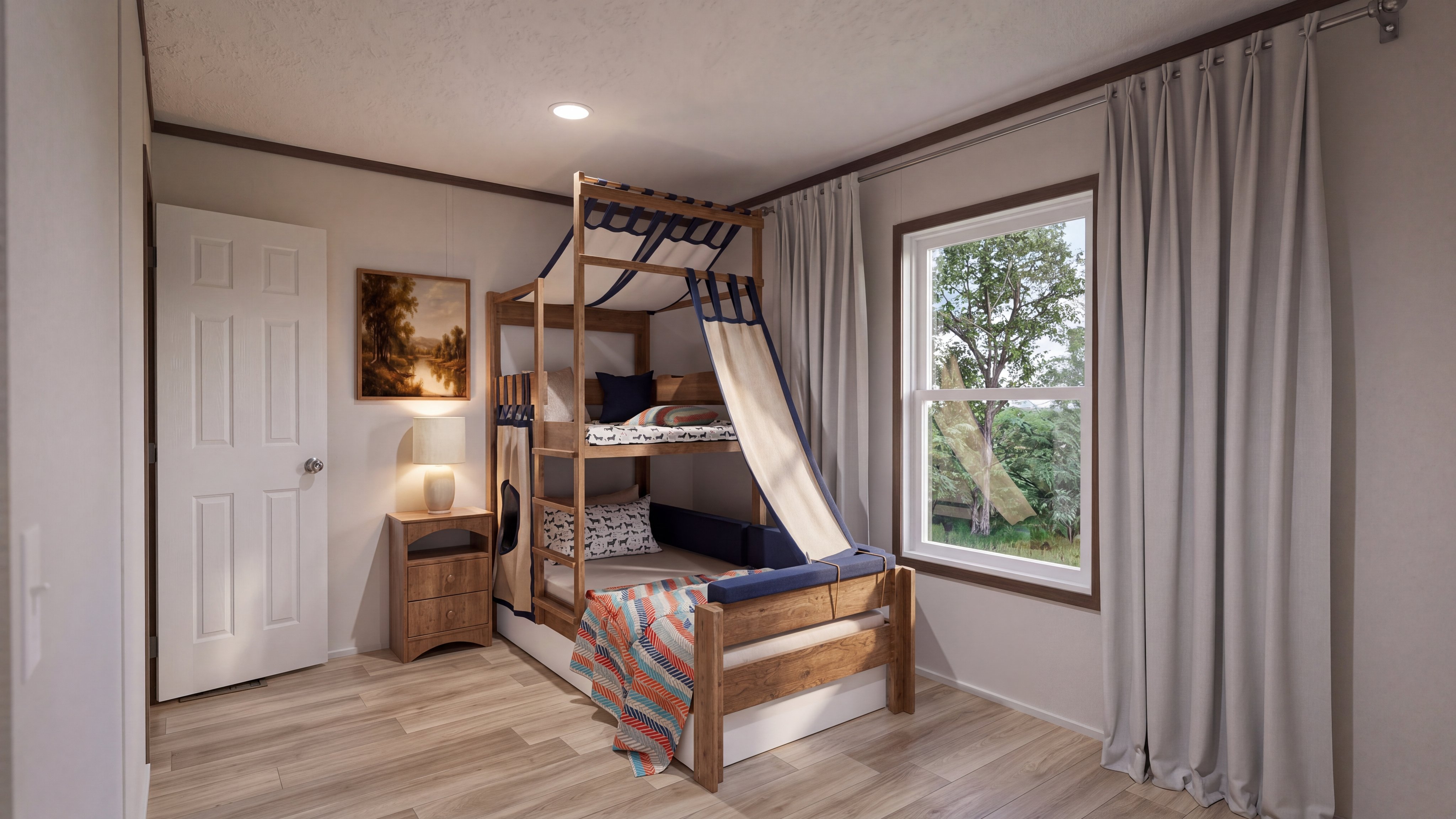 Bedroom rendering of the Desire home.