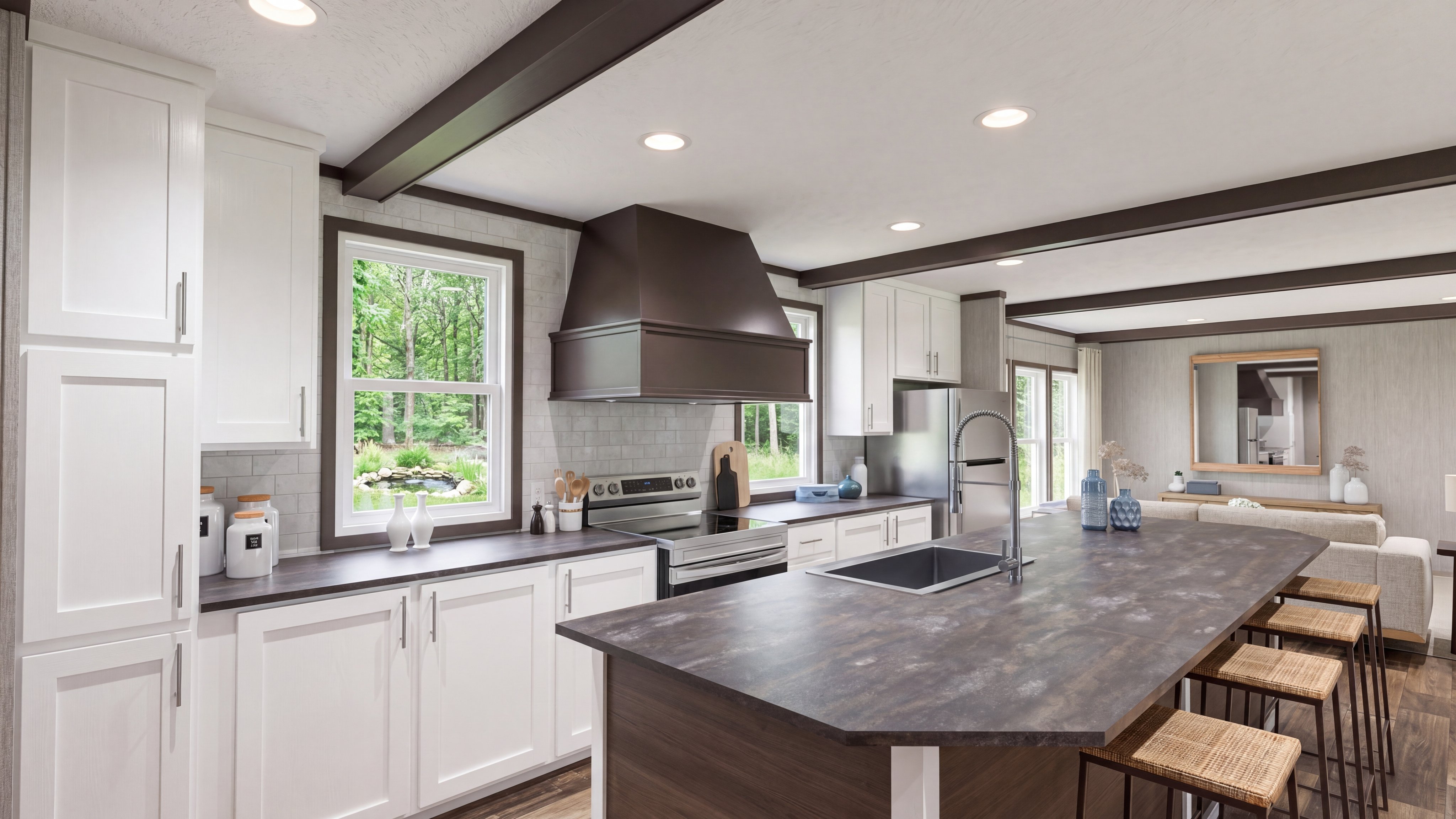 Kitchen rendering of the The Seaside home.