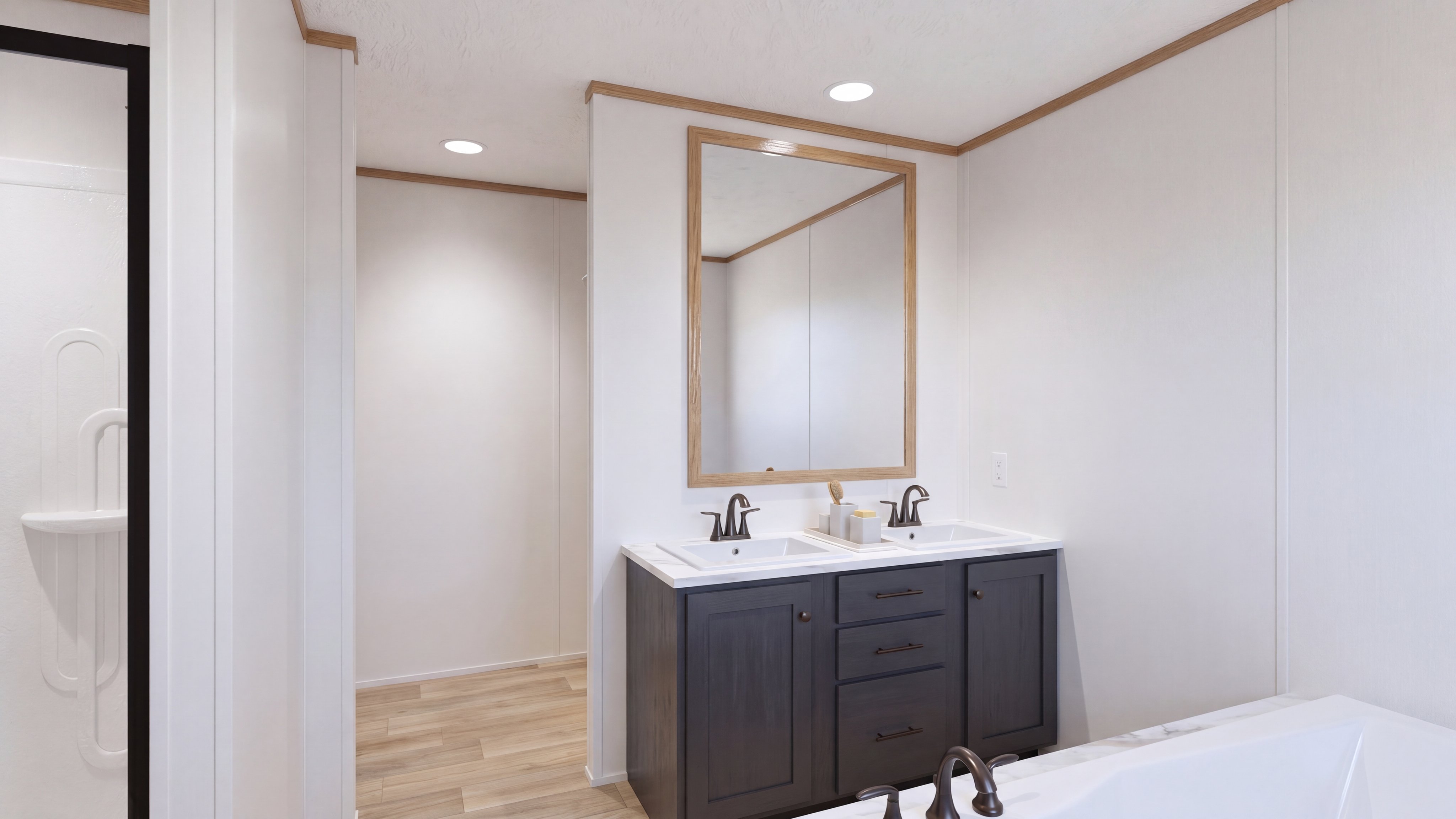 Primary bathroom rendering of the Anatolia Xl home.