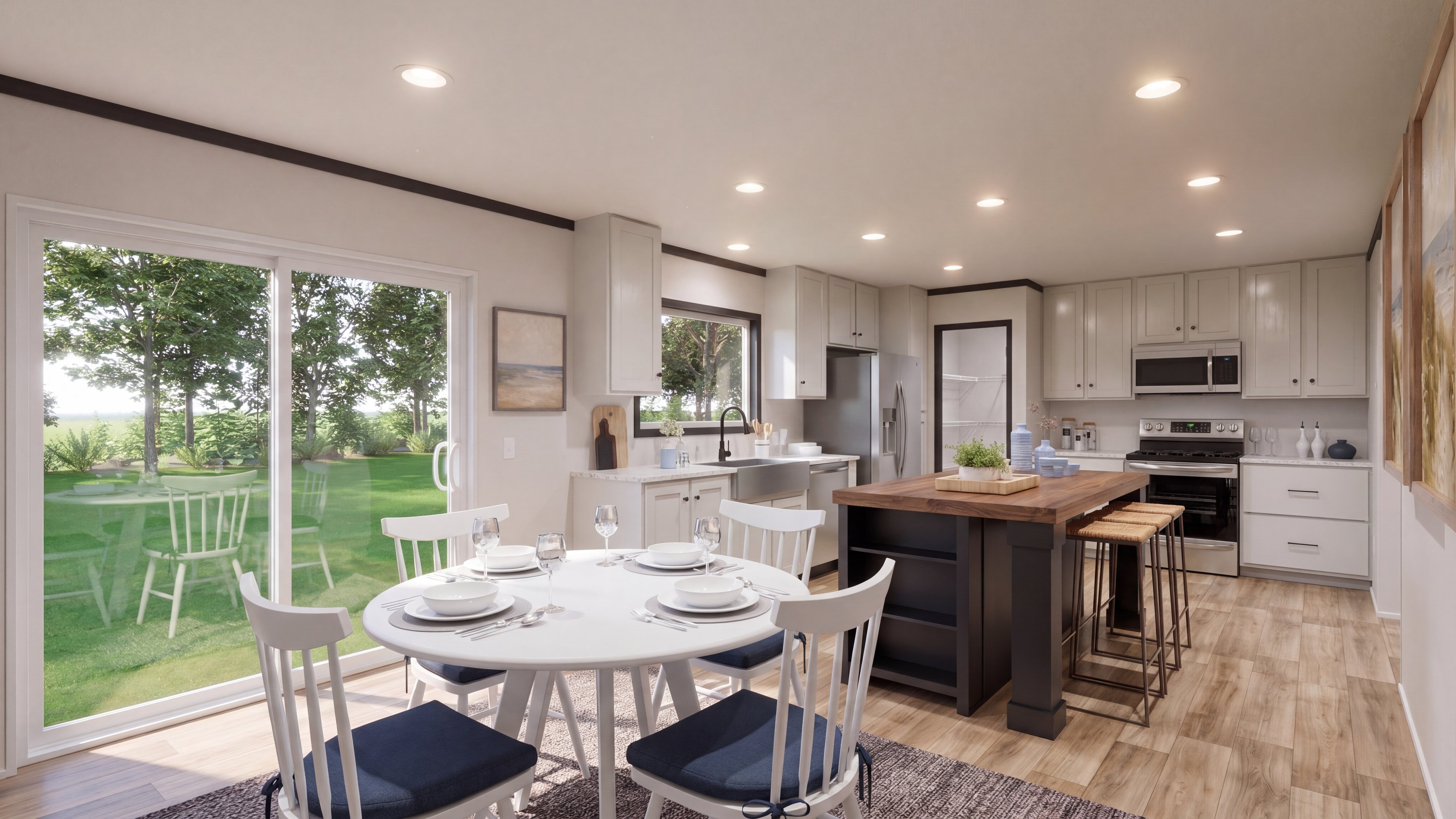 Kitchen rendering of the The Anniversary 2.1 home.