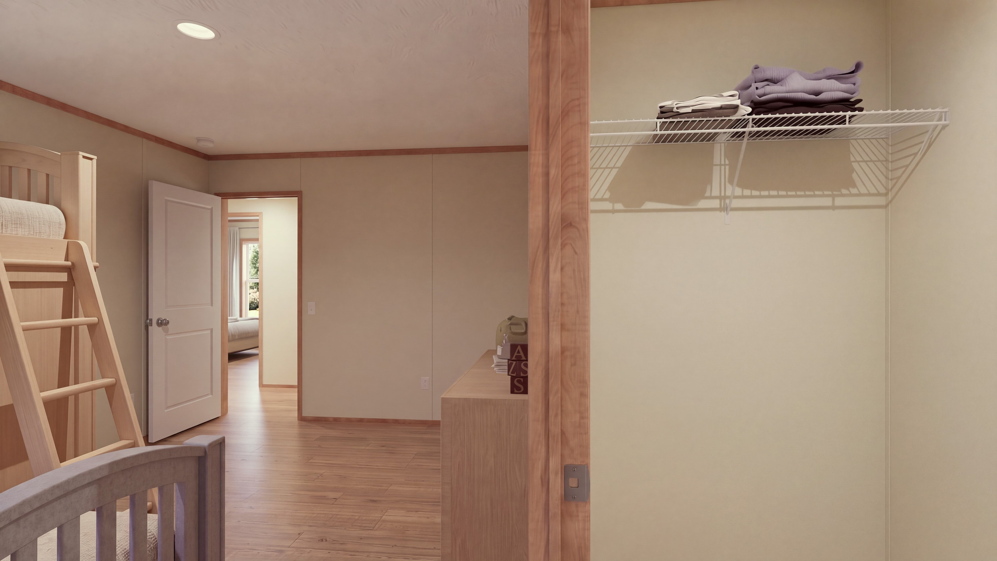 Bedroom rendering of the Everest home.