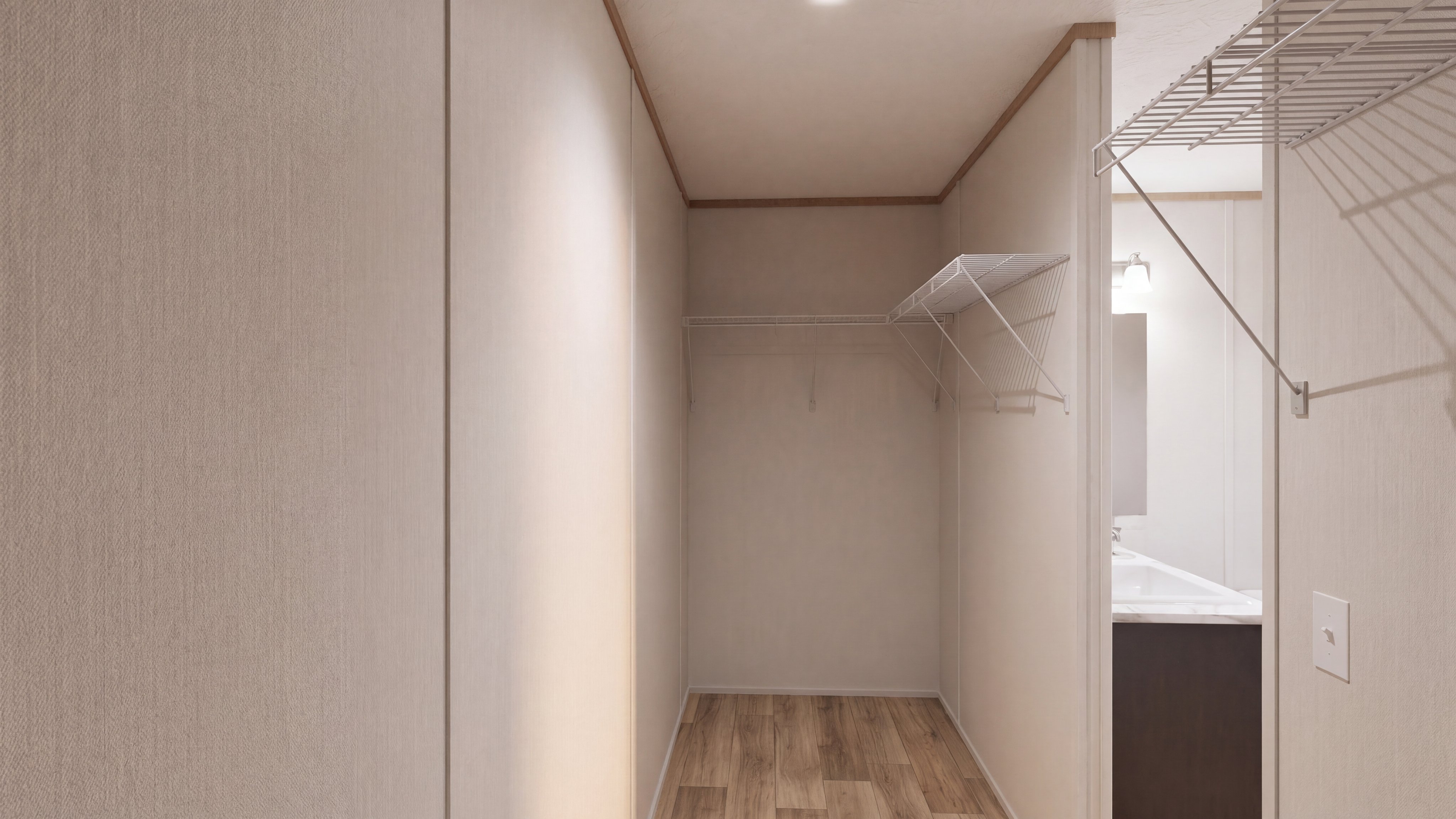 Primary bedroom Closet rendering of the Anatolia Xl home.