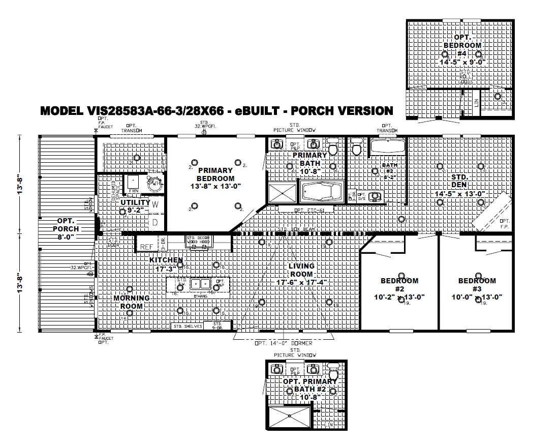 The Southern Farmhouse - Floor Plan 1