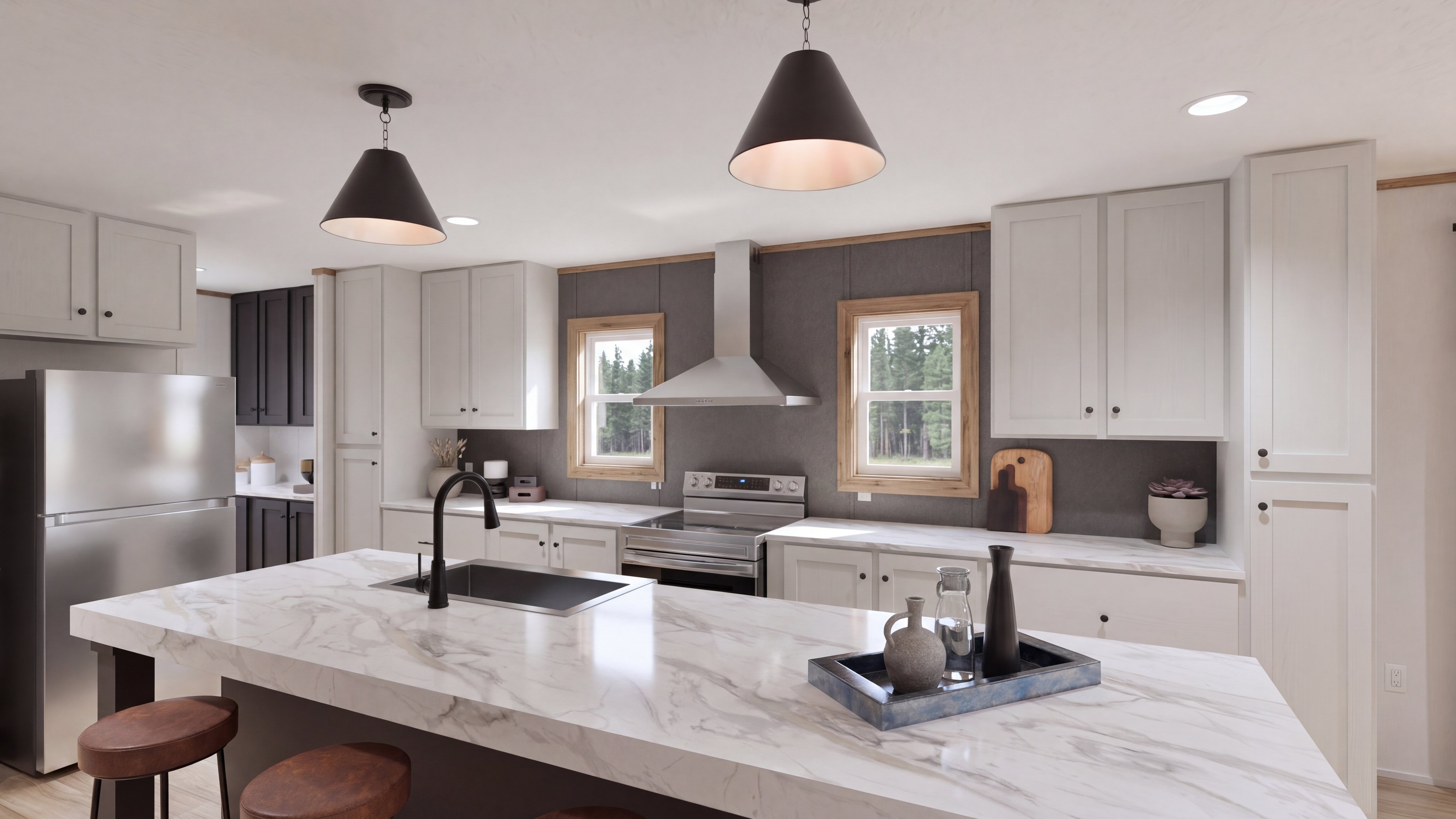 Kitchen rendering of the Anatolia Xl home.