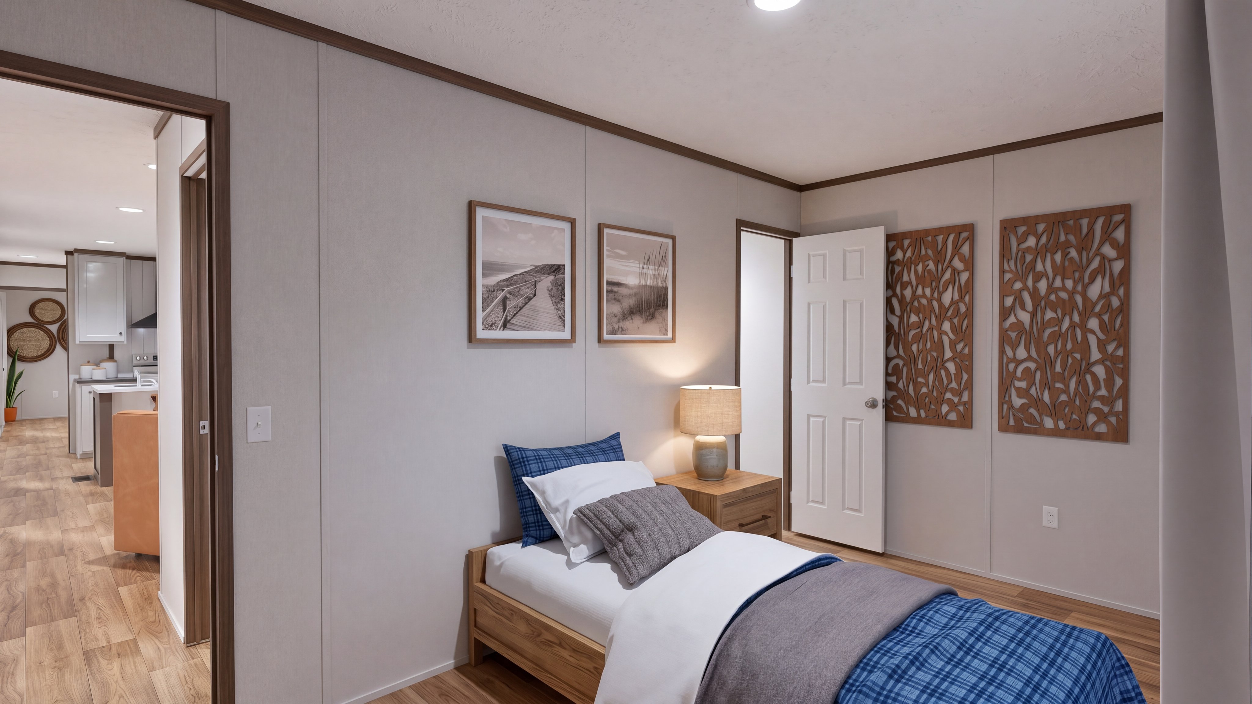 Bedroom rendering of the Spirit home.