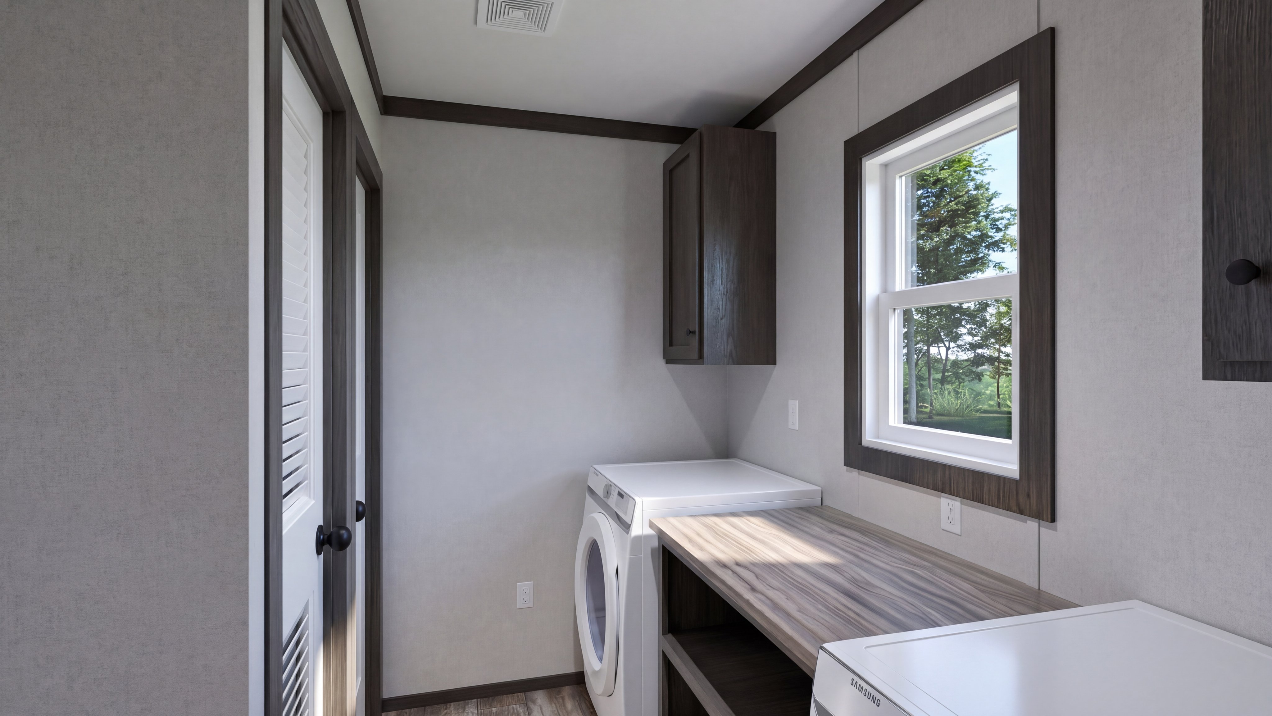 Utility room rendering of the Boujee 56 home.