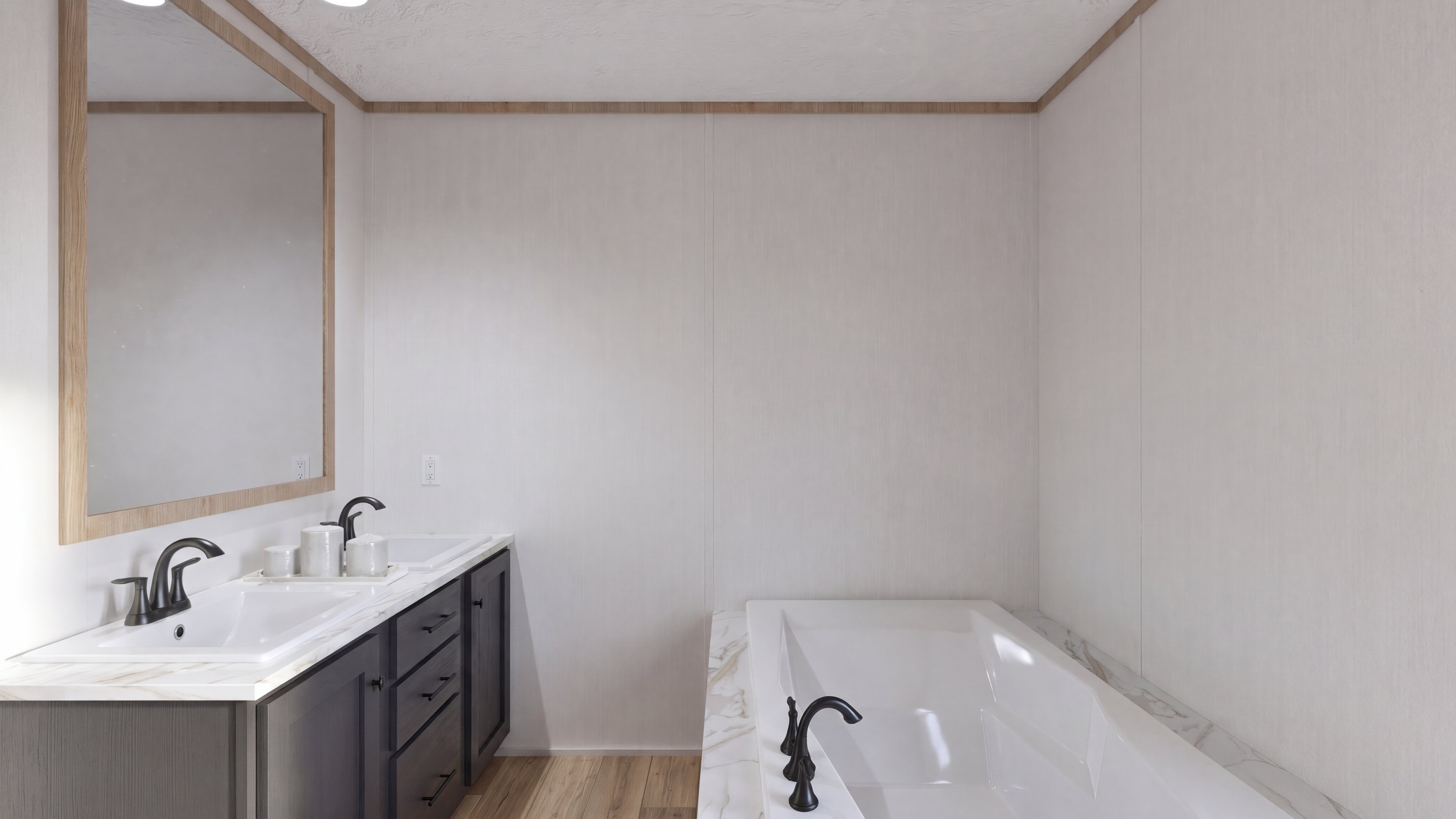 Primary bathroom rendering of the Anatolia Xl home.