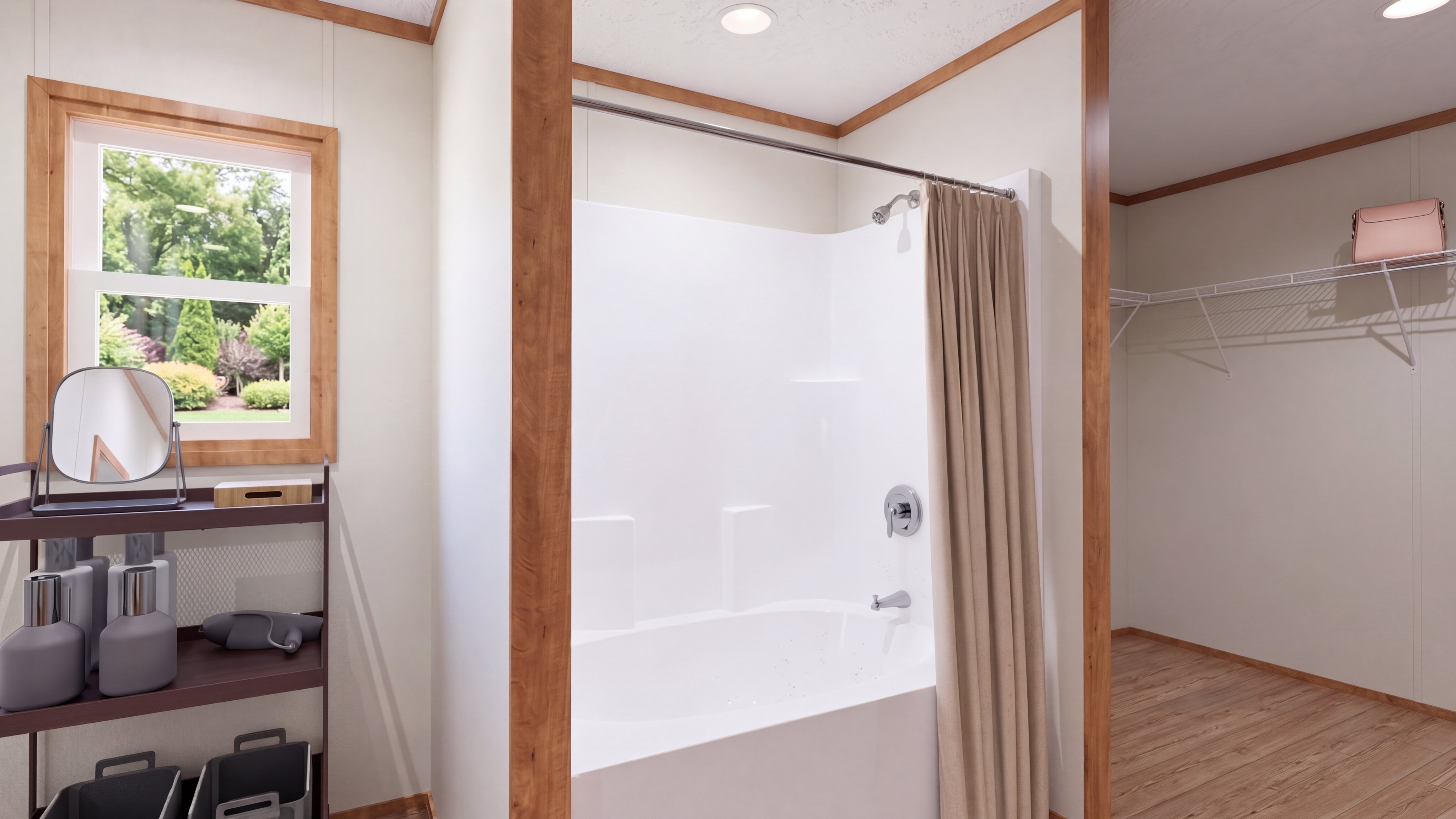 Primary bathroom rendering of the Everest home.