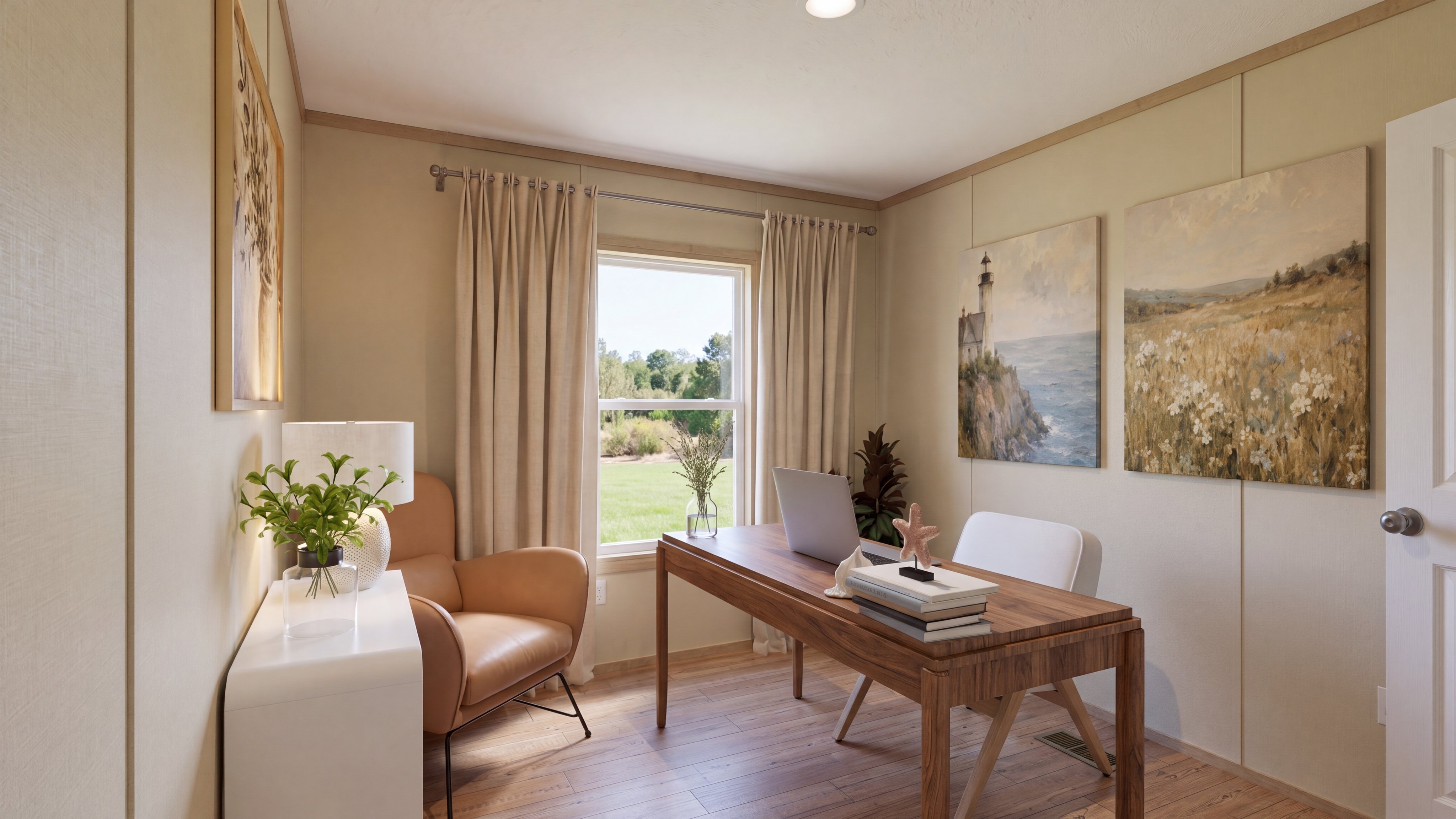 Bedroom rendering of the Boone home.