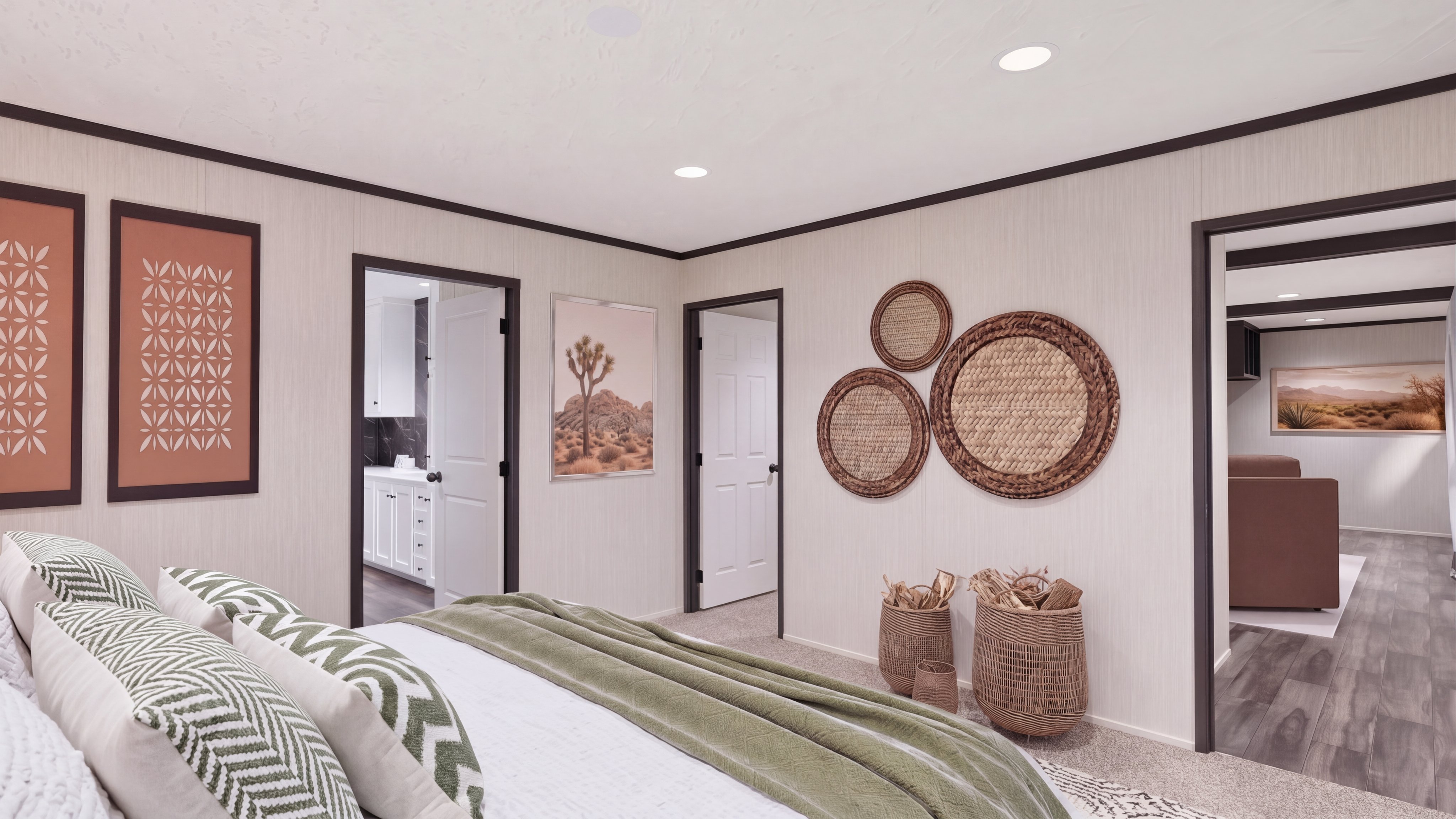 Primary bedroom rendering of the The Dark Nova home.