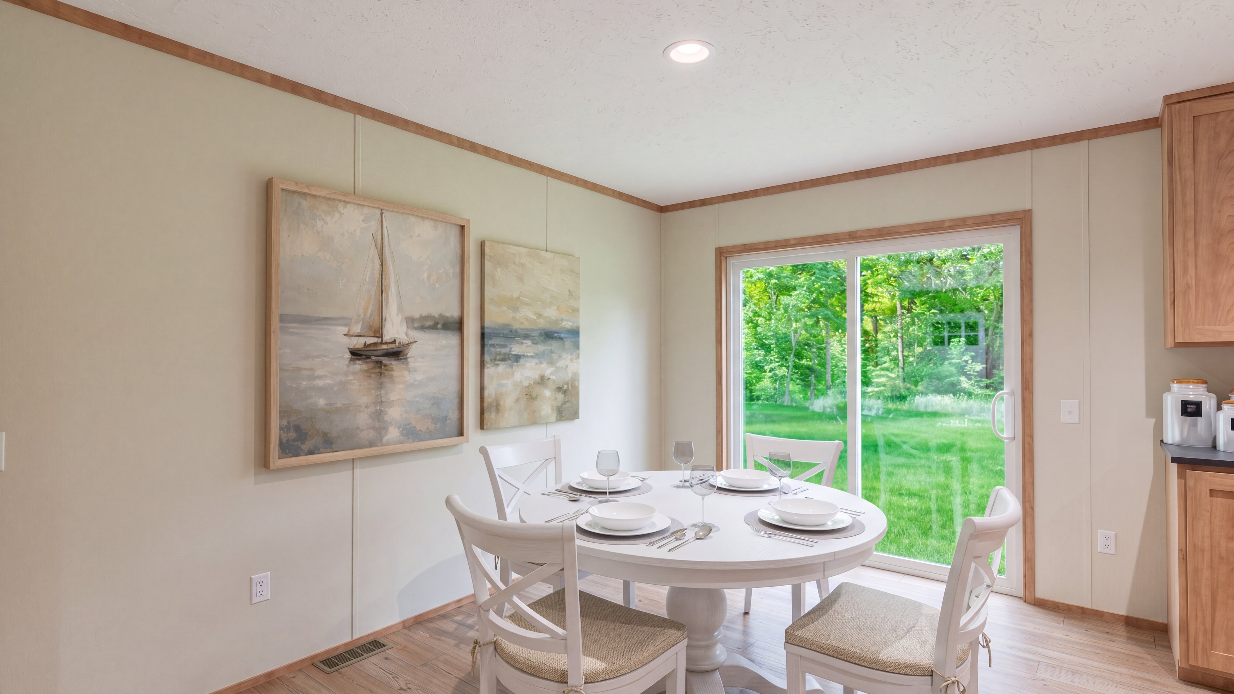Dining room rendering of the Snowcap home.