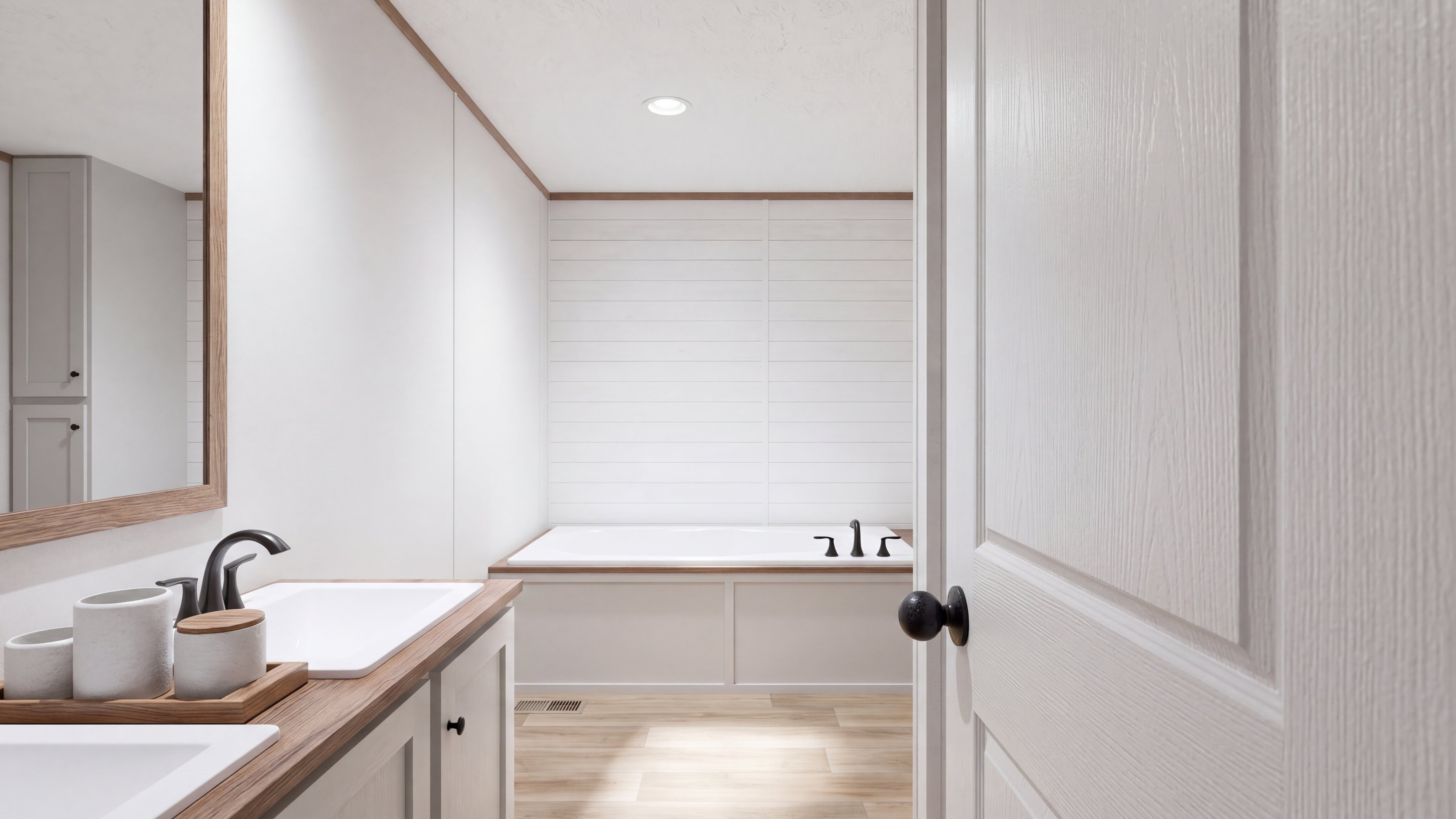 Primary bathroom rendering of the El Sueno Breeze home.