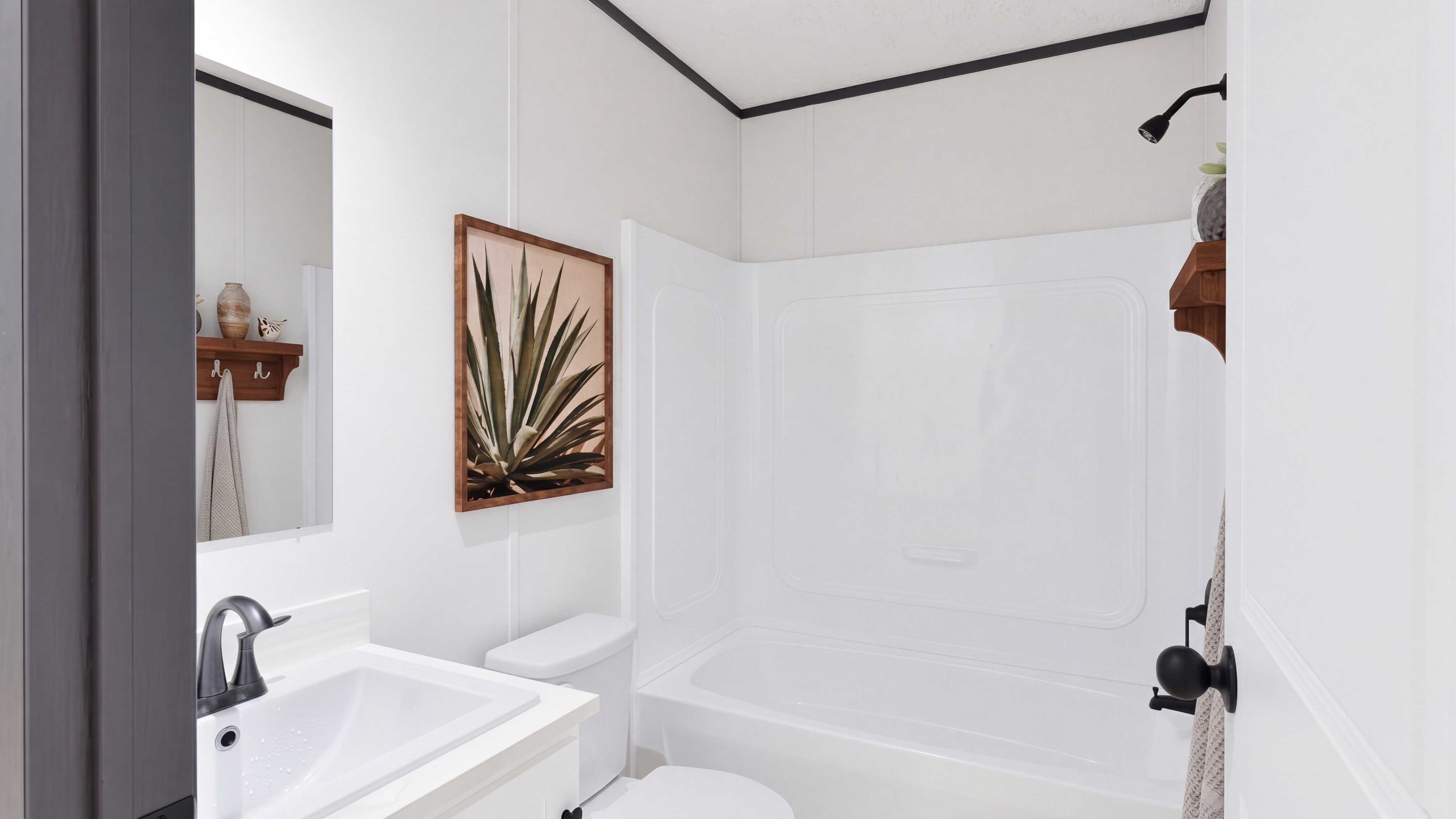 Guest bathroom rendering of the Anniversary 16763 home.