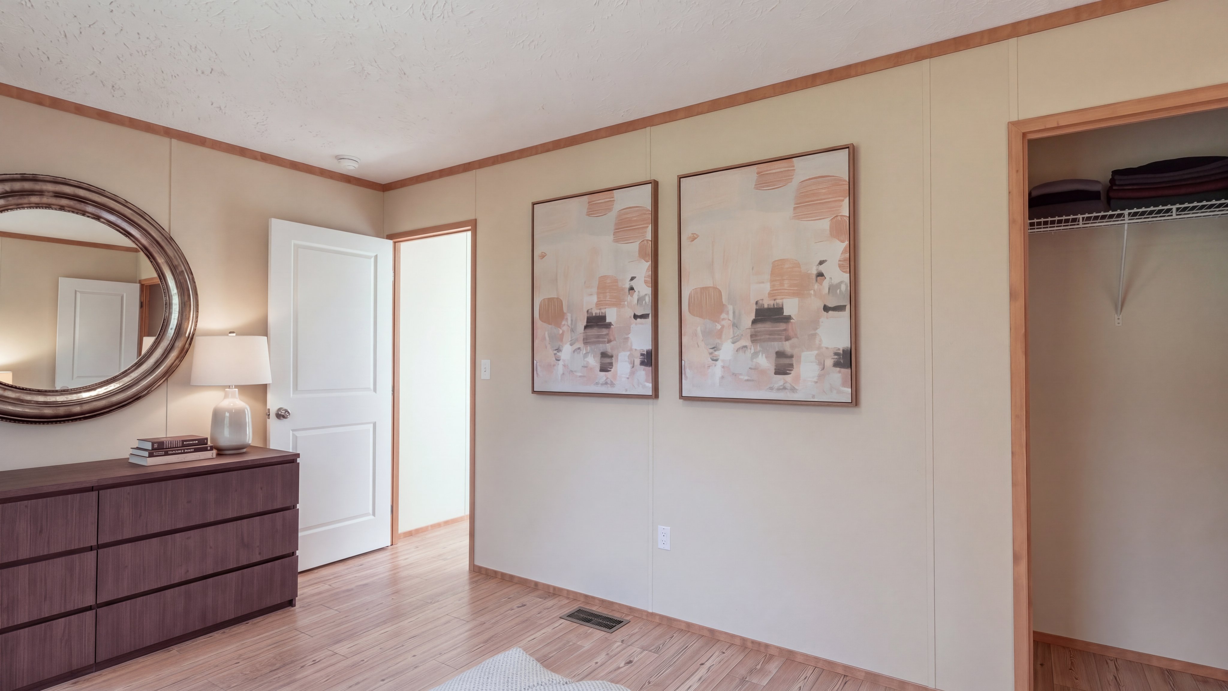Bedroom rendering of the Hudson home.