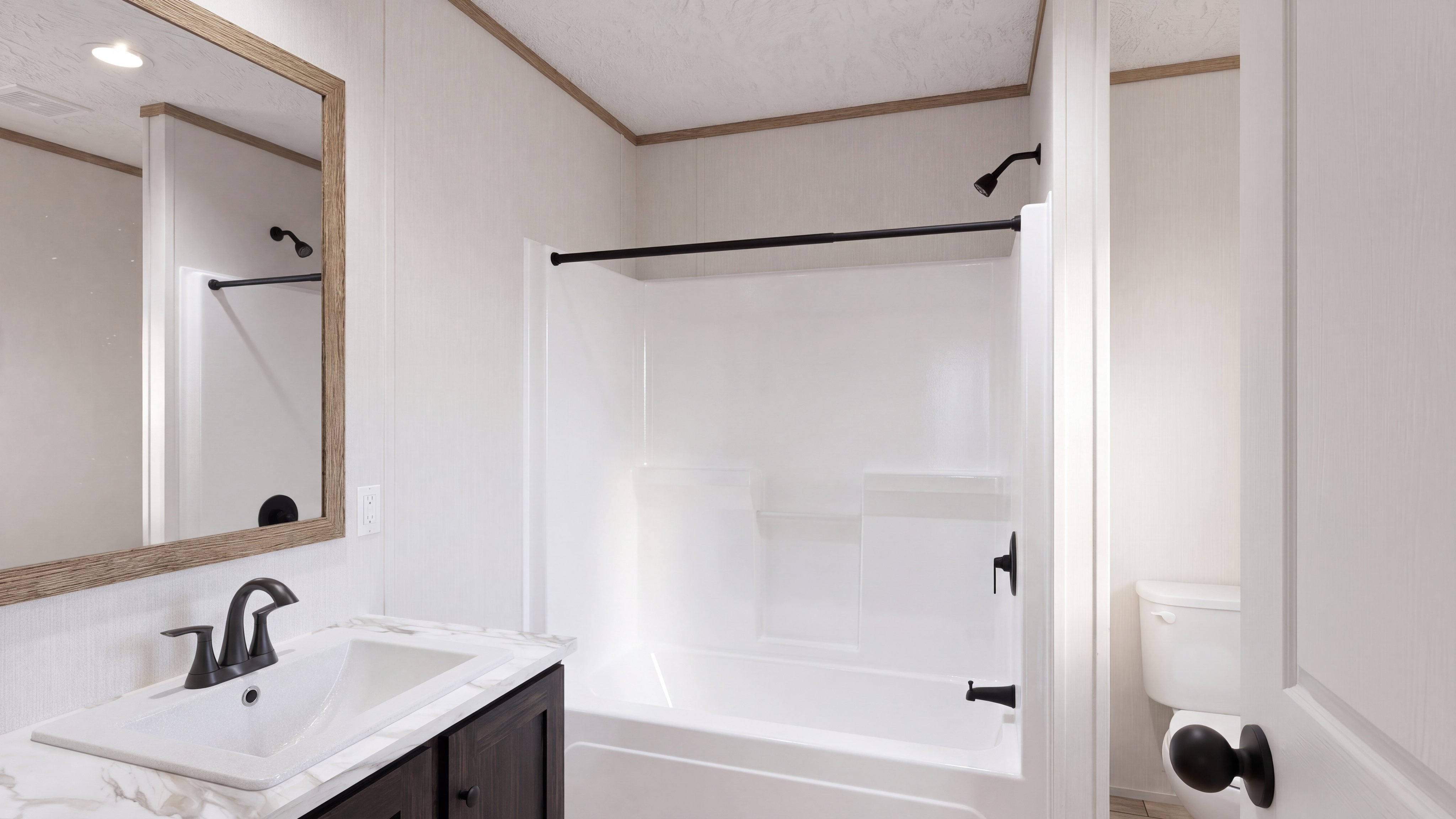 Guest bathroom rendering of the Anatolia Xl home.