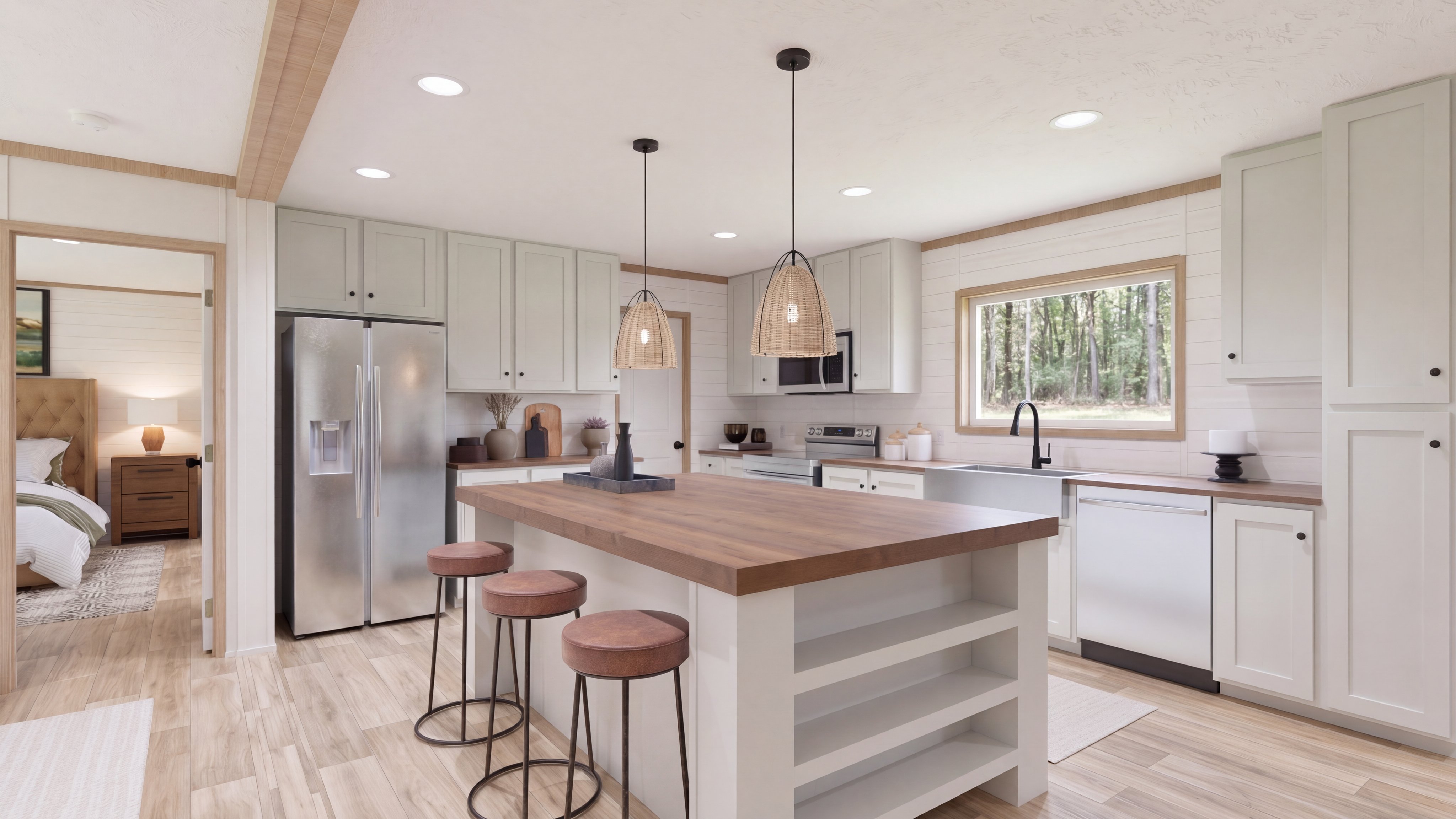 Kitchen rendering of the El Sueno Breeze home.