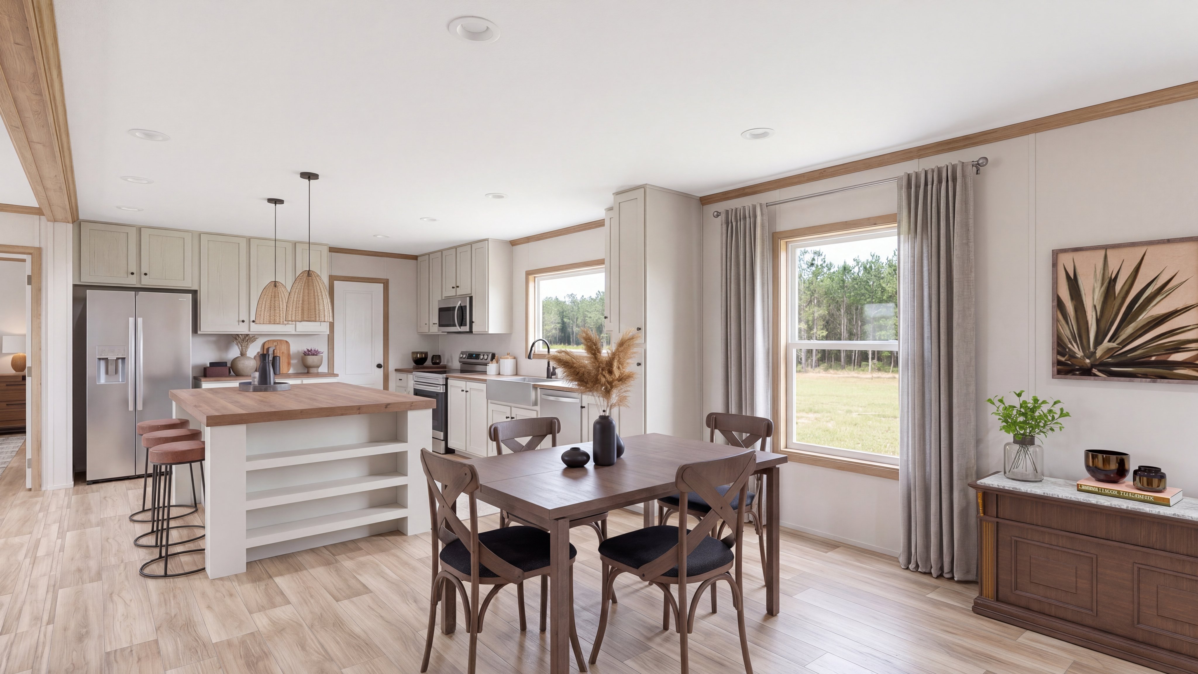 Dining area rendering of the El Sueno Breeze home.
