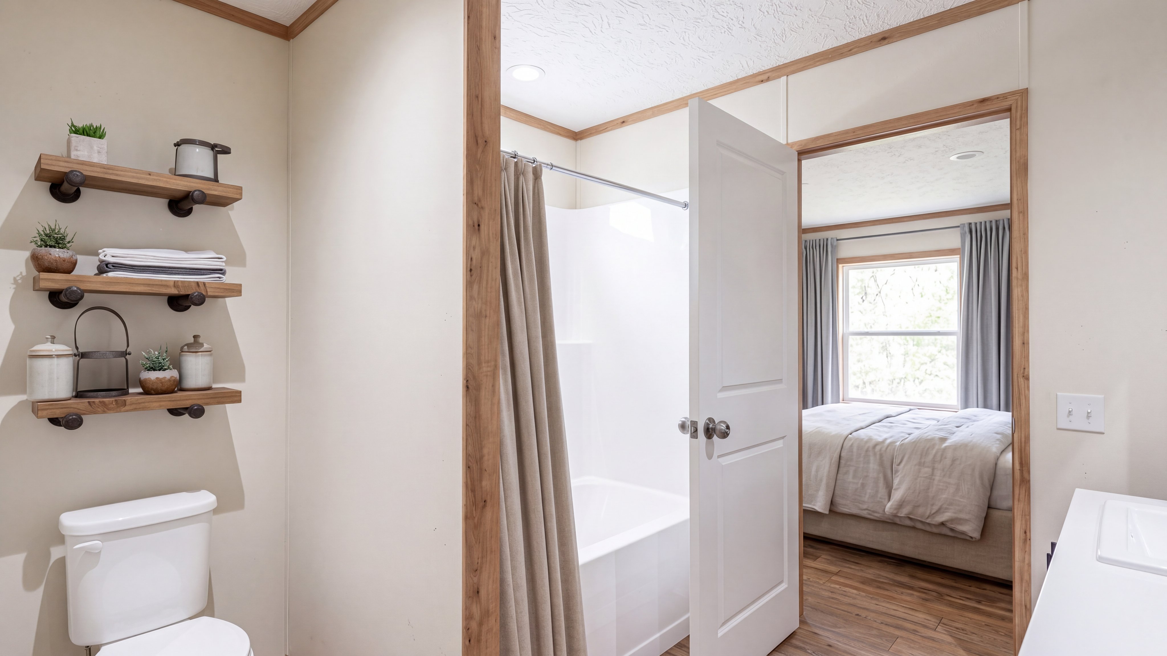 Primary bathroom rendering of the Rio home.