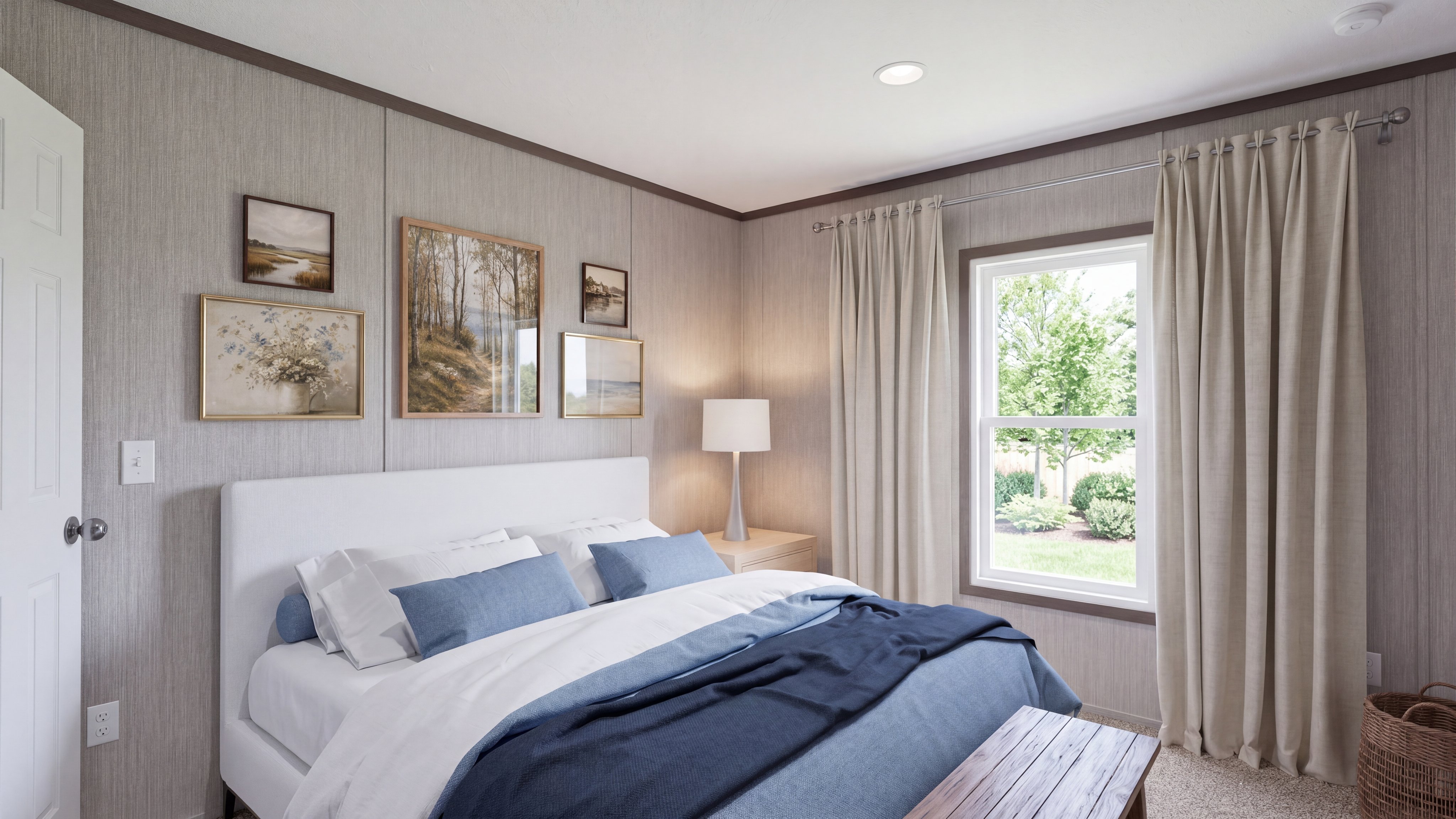 Bedroom rendering of the The Shoreline home.