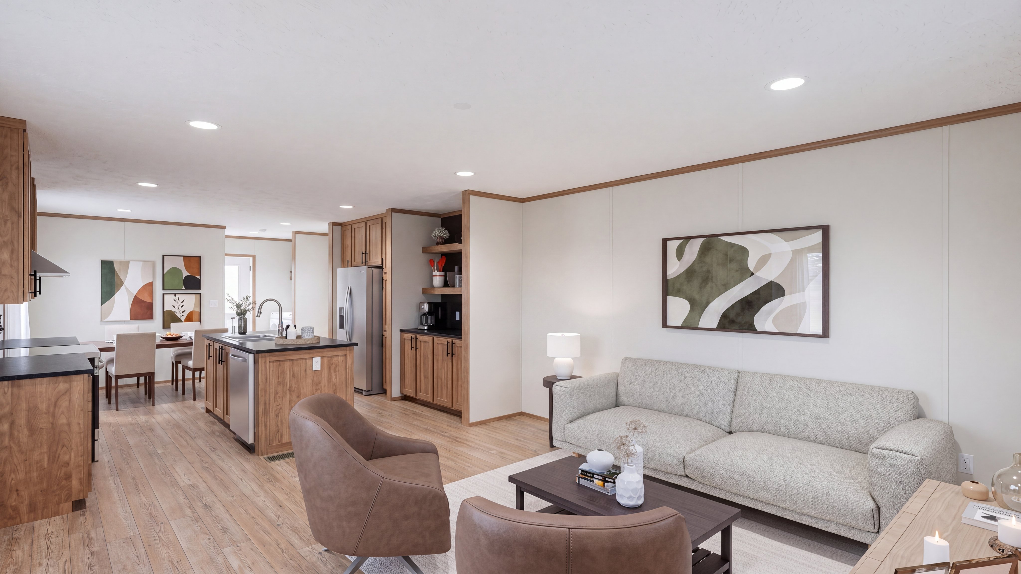 Foyer rendering of the Hudson home.