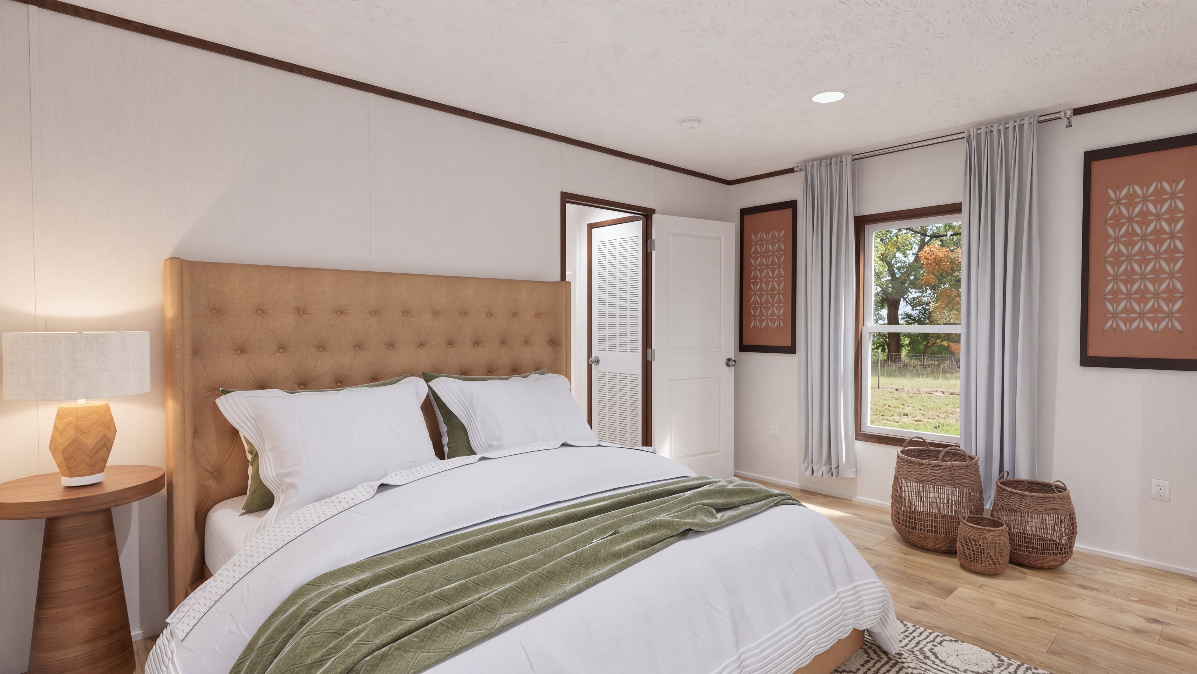 Guest bedroom rendering of the Select home.